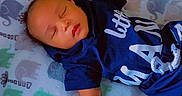 Loyal joined the competition — help win amazing prizes! baby, sleeping, blanket, elephant_pattern, blue_clothing, infant, laying_down, peaceful, indoors, soft_texture, child, cute, nap, toddler, resting, cozy, heart_doodle, timestamp, casual, comfortable