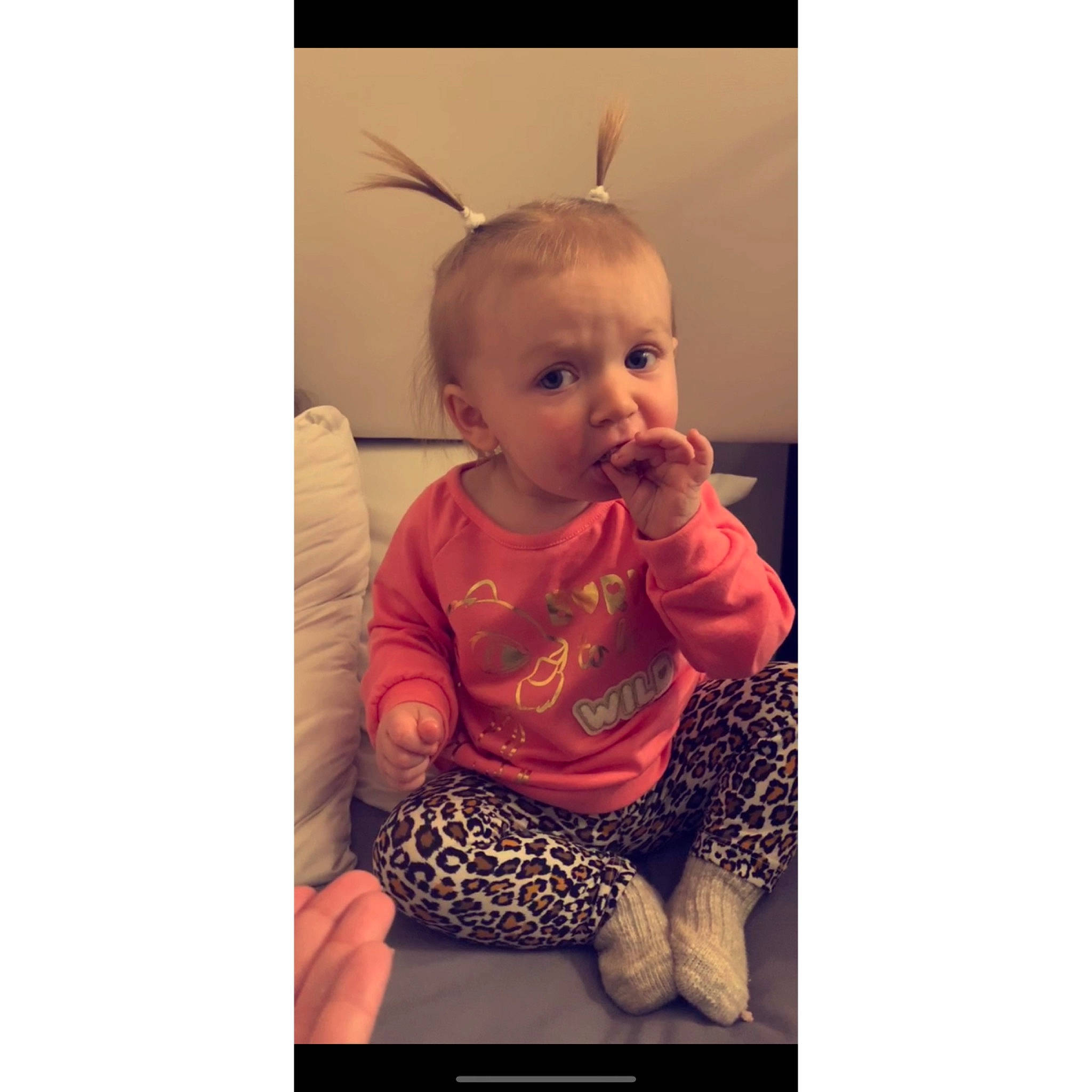 Cadence is registered to the contest to win money with this photo: arm, baby, cheek, child, ear, eye, face, hair, hairstyle, hand, head, lip, nose, person, photo_caption, photography, selfie, sitting, smile, snapshot