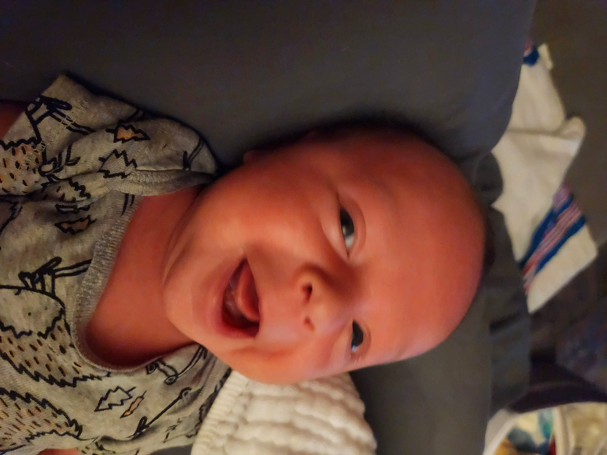 Cayden is registered to the contest to win money with this photo: baby, baby_toddler_clothing, cheek, chin, comfort, eye, eyebrow, eyelash, forehead, fun, happy, headgear, iris, lip, mouth, nose, person, skin, sleeve, smile