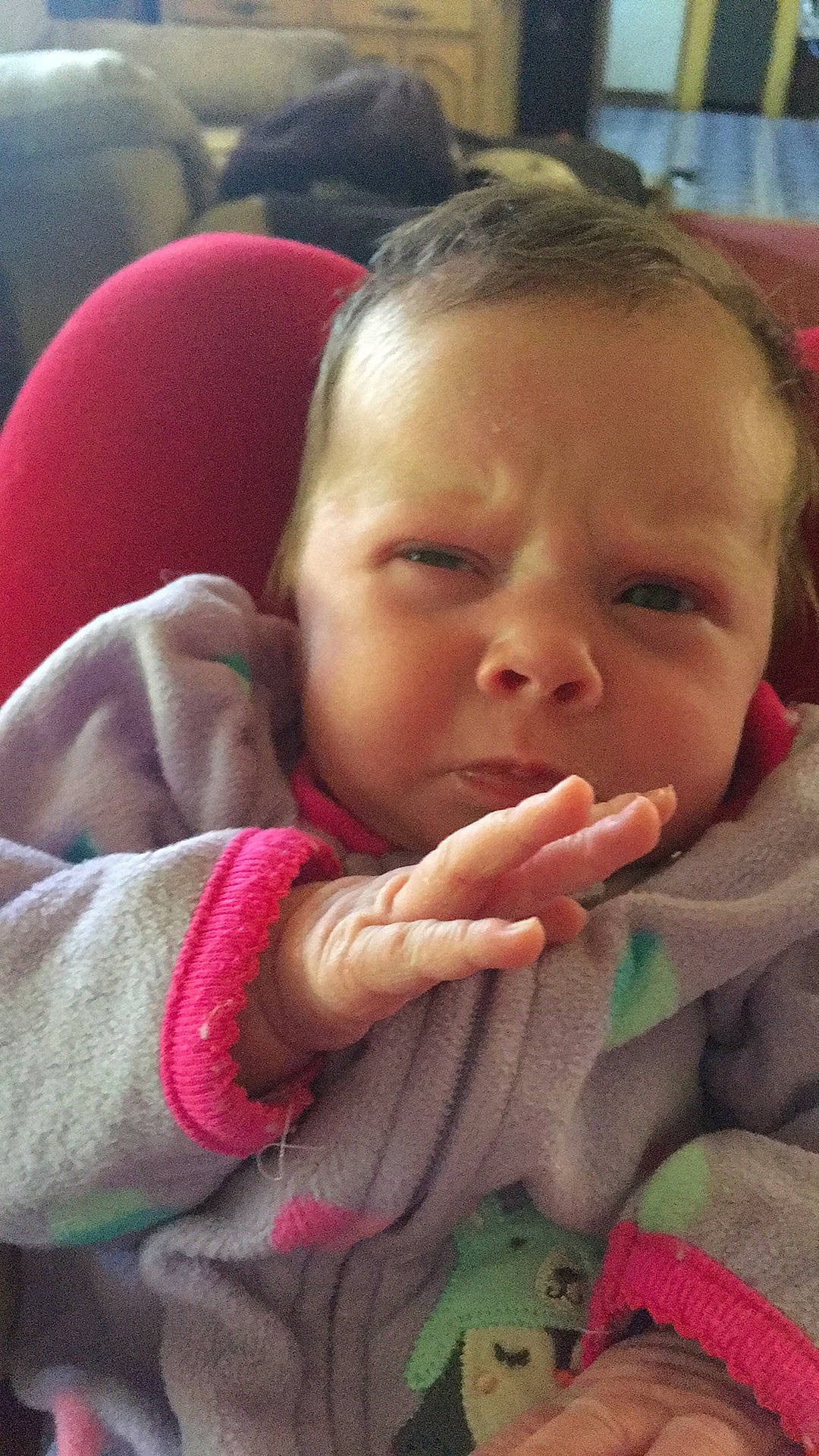 Cambrie is registered to the contest to win money with this photo: baby, cheek, child, ear, eye, face, finger, forehead, hand, head, joy, lip, mouth, nose, person, skin, thumb, toddler