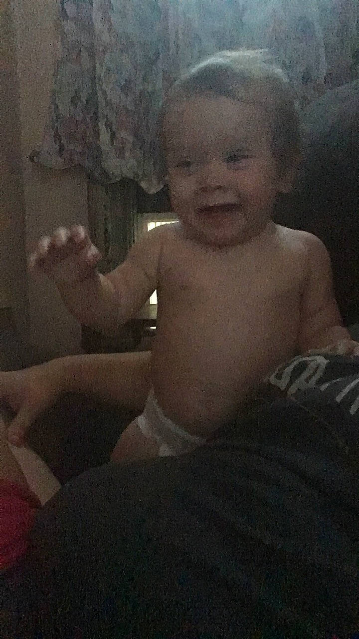 Cambrie is registered to the contest to win money with this photo: arm, baby, child, eye, face, finger, fun, hand, head, muscle, nose, person, skin, smile, thumb, toddler