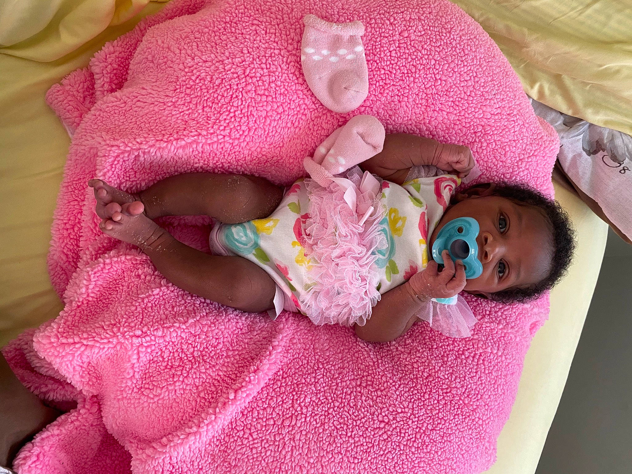 Dasia joined the competition — help win amazing prizes! baby, baby_toddler_clothing, child, linens, person, pink, product, textile, toddler, toy