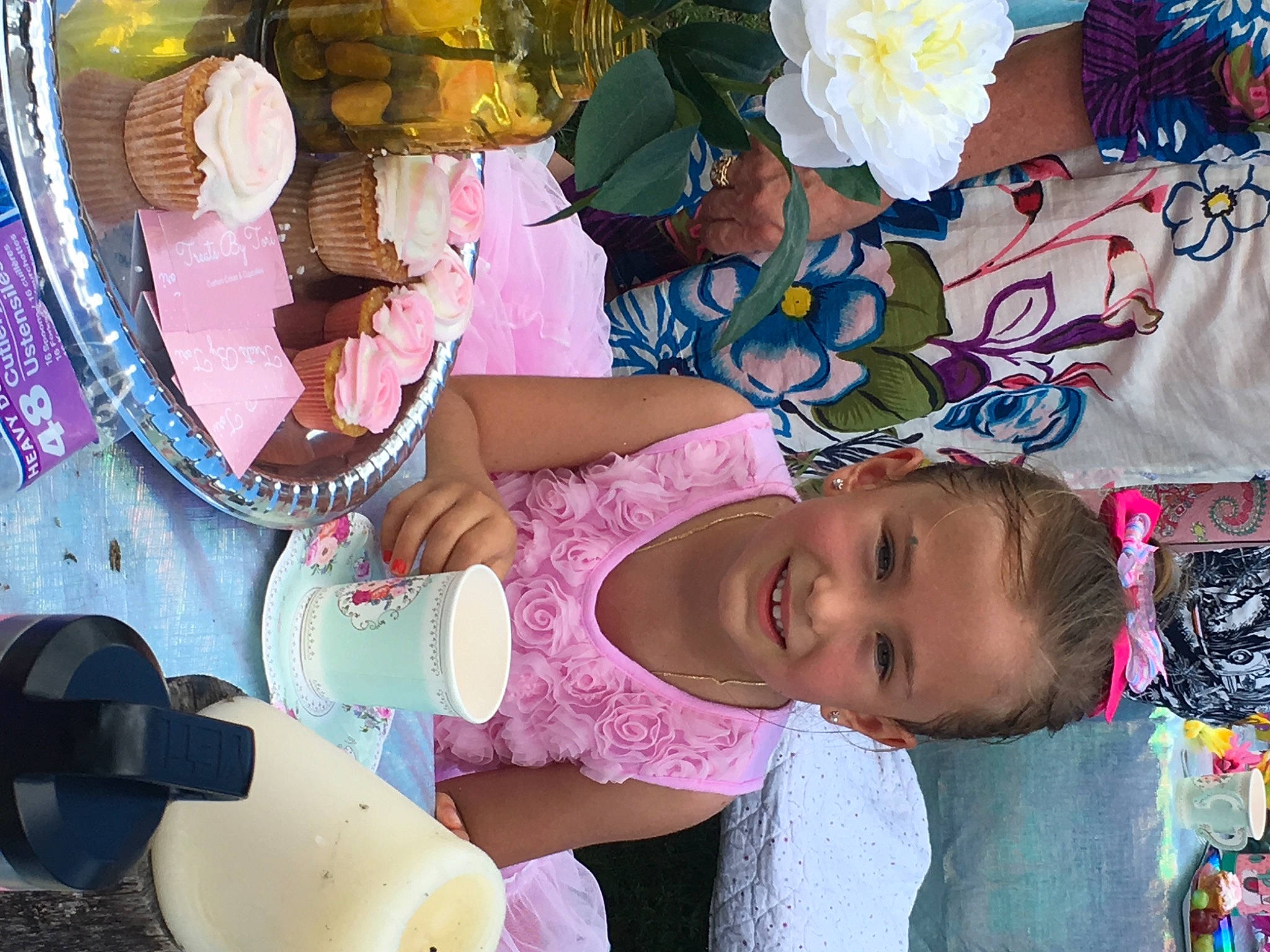 Alessia is registered to the contest to win money with this photo: arm, baby, beauty, child, event, flower, food, fun, happy, hat, joy, leisure, organ, person, pink, product, smile, snapshot, tableware, textile