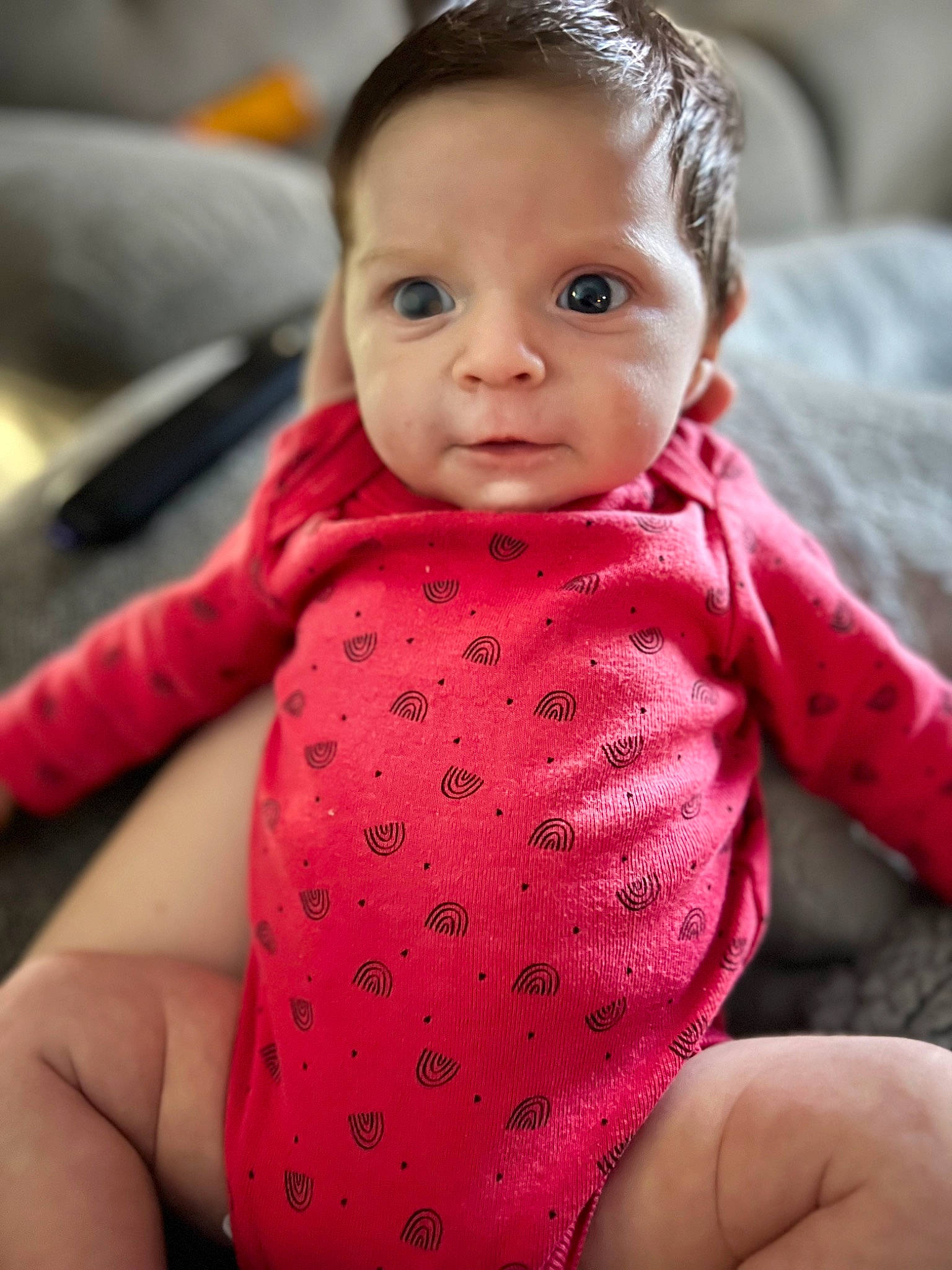 Hadlee joined the competition — help win amazing prizes! baby, baby_toddler_clothing, cheek, comfort, eyelash, face, happy, head, human_body, lip, mouth, neck, nose, outerwear, person, skin, sleeve, stomach, textile, toddler