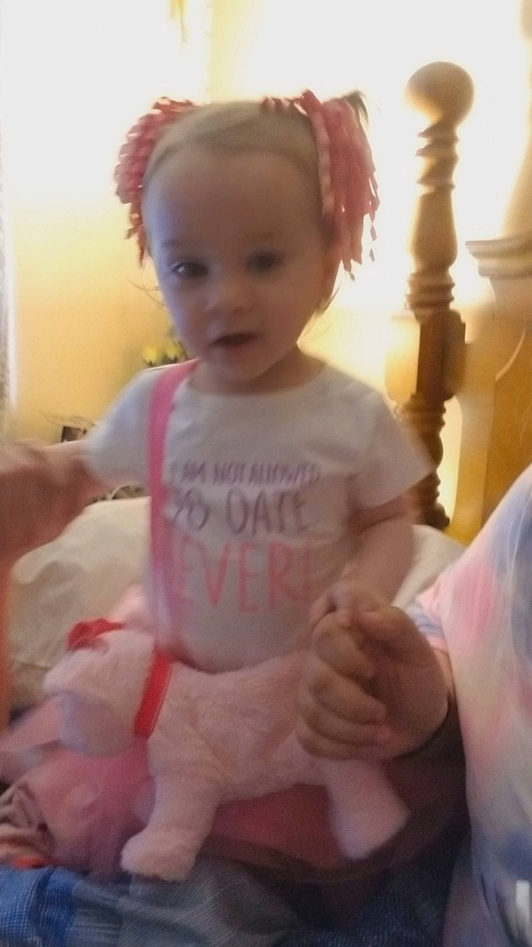 Cambria joined the competition — help win amazing prizes! arm, baby, cheek, child, ear, eye, forehead, hair, hand, head, human, person, pink, play, skin, smile, thumb, toddler