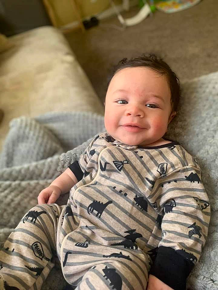 Aj joined the competition — help win amazing prizes! baby, cheek, child, face, joy, person, sitting, skin, smile, toddler