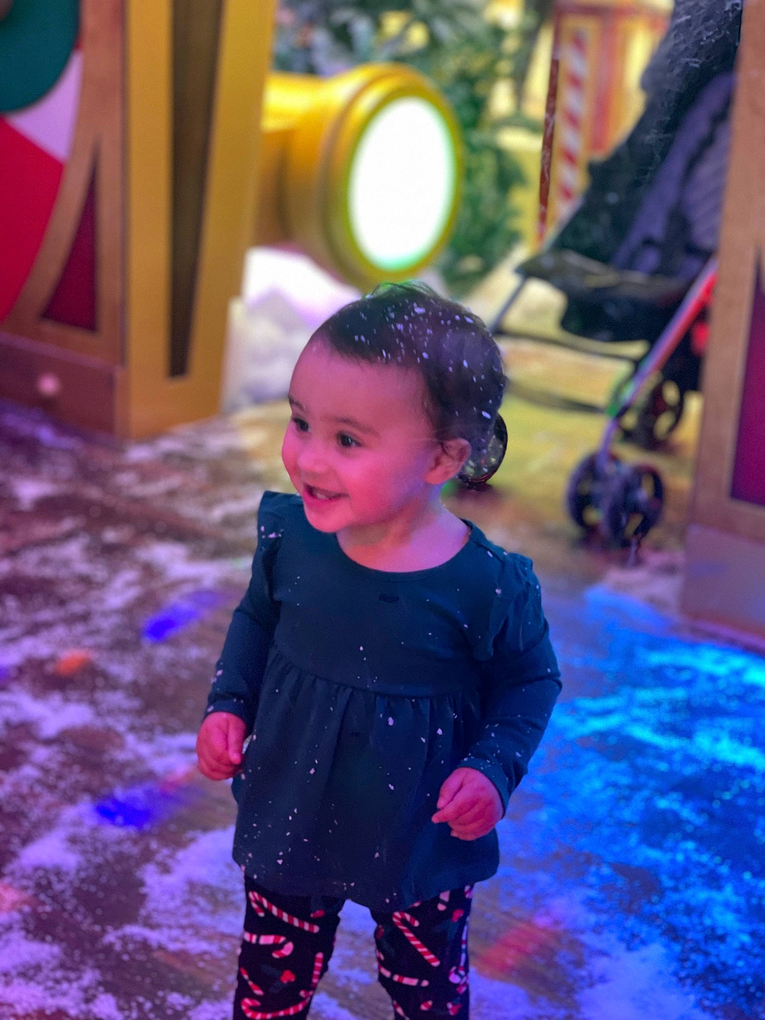 Sadie joined the competition — help win amazing prizes! baby, baby_toddler_clothing, beauty, child, electric_blue, entertainment, event, flooring, fun, happy, human, joy, leisure, magenta, person, pink, play, purple, smile, standing