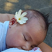 Anavai participe au concours pour gagner de l'argent avec cette photo : child, ear, flower, forehead, girl, hair_accessory, infant, skin