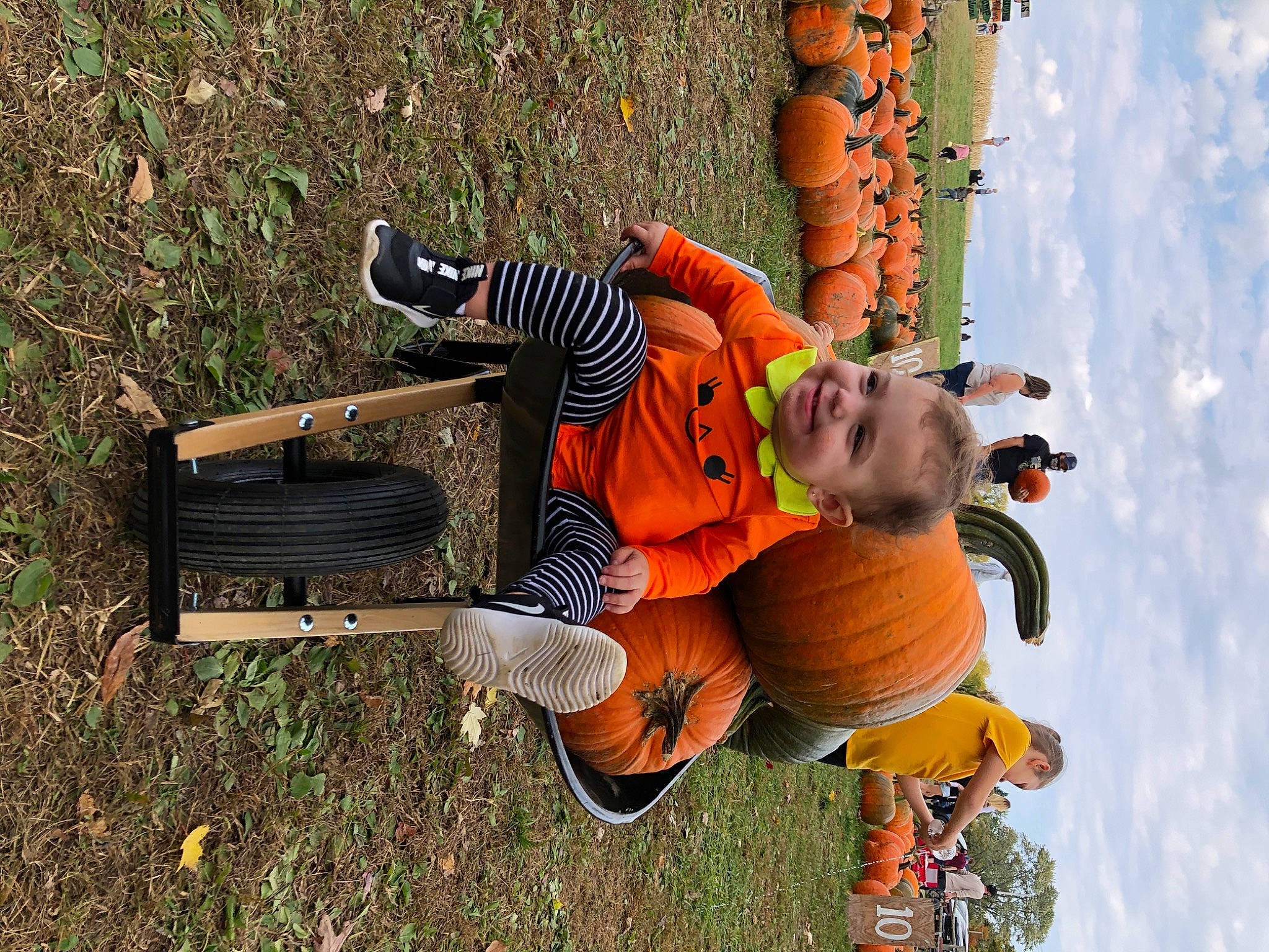 Cianna joined the competition — help win amazing prizes! adventure, boot, child, cloud, fun, grass, happy, joy, leisure, people_in_nature, person, recreation, sky, smile, sneakers, soil, toddler, walking_shoe