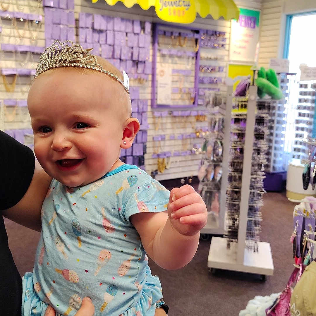 Josephine joined the competition — help win amazing prizes! accessories, baby, bag, bracelet, clothing, costume, crown, face, glasses, handbag, head, indoors, jewelry, lamp, necklace, person, photography, portrait, shop, t_shirt