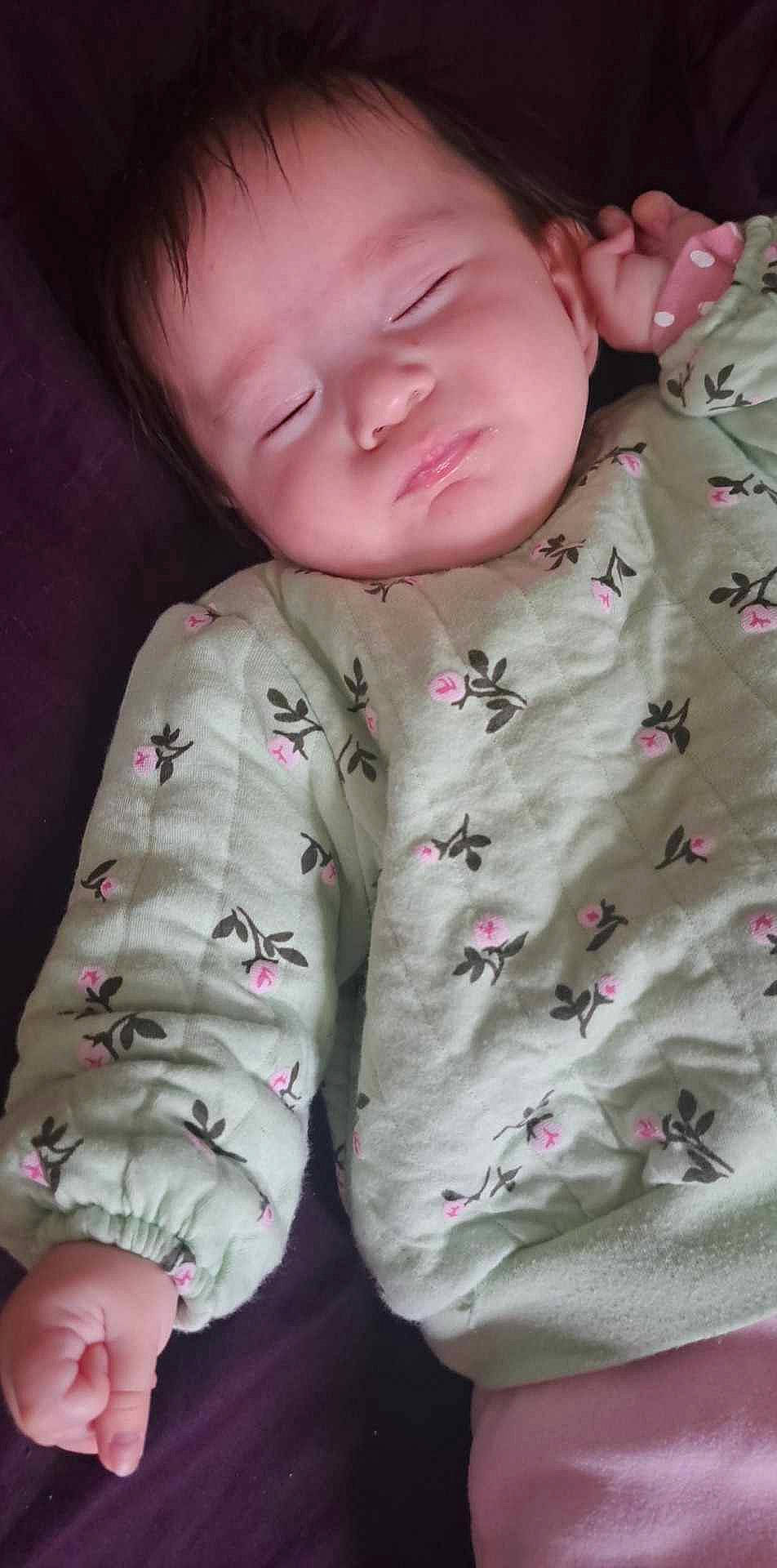 Saoirse joined the competition — help win amazing prizes! baby, baby_toddler_clothing, cheek, child, chin, collar, comfort, dress_shirt, eyebrow, eyelash, happy, linens, lip, nose, person, pink, skin, sleeve, smile, toddler