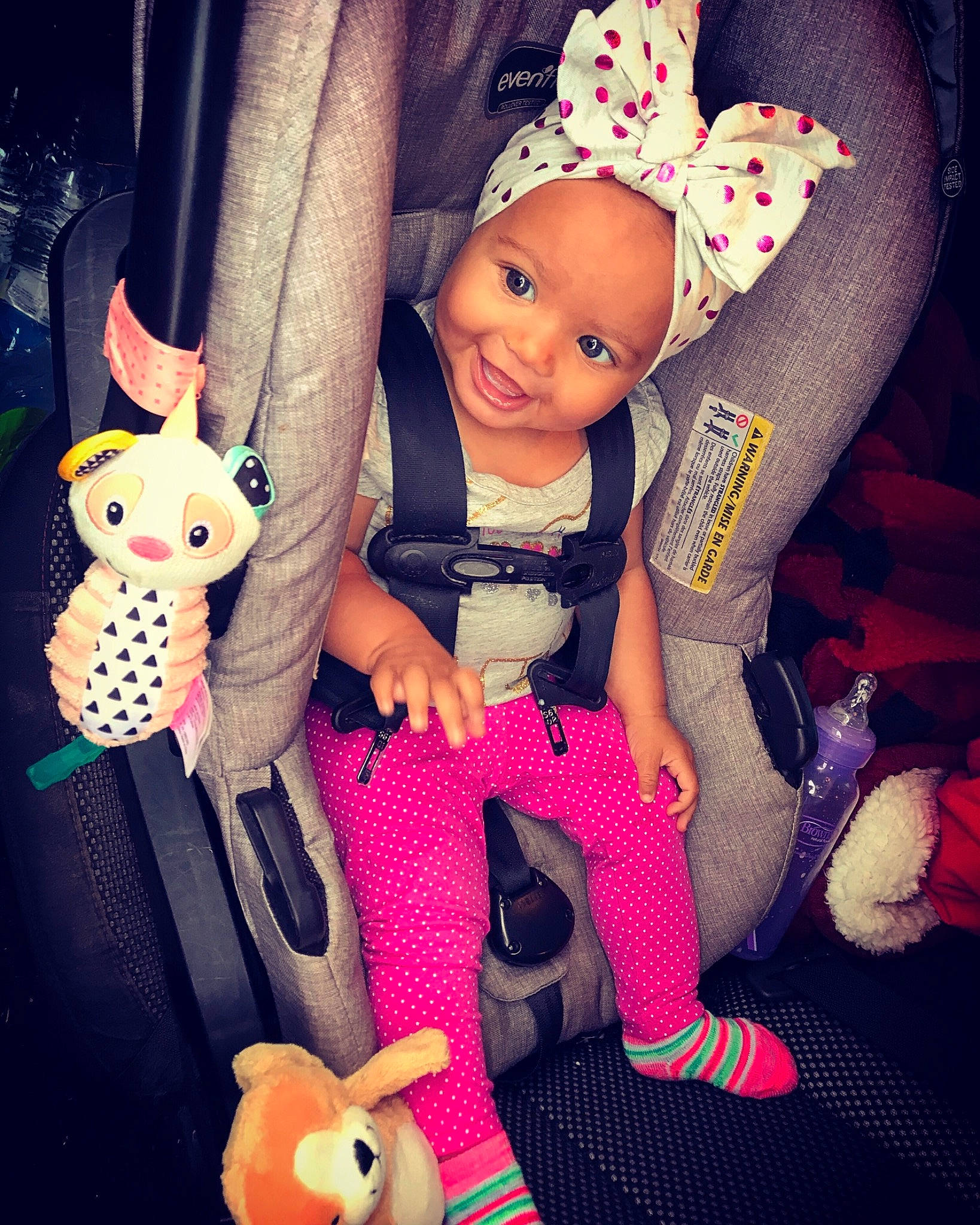 Stella joined the competition — help win amazing prizes! baby, baby_toys, cheek, child, cool, doll, ear, fawn, head, joint, joy, love, person, pink, play, product, shoe, skin, stuffed_toy, toddler