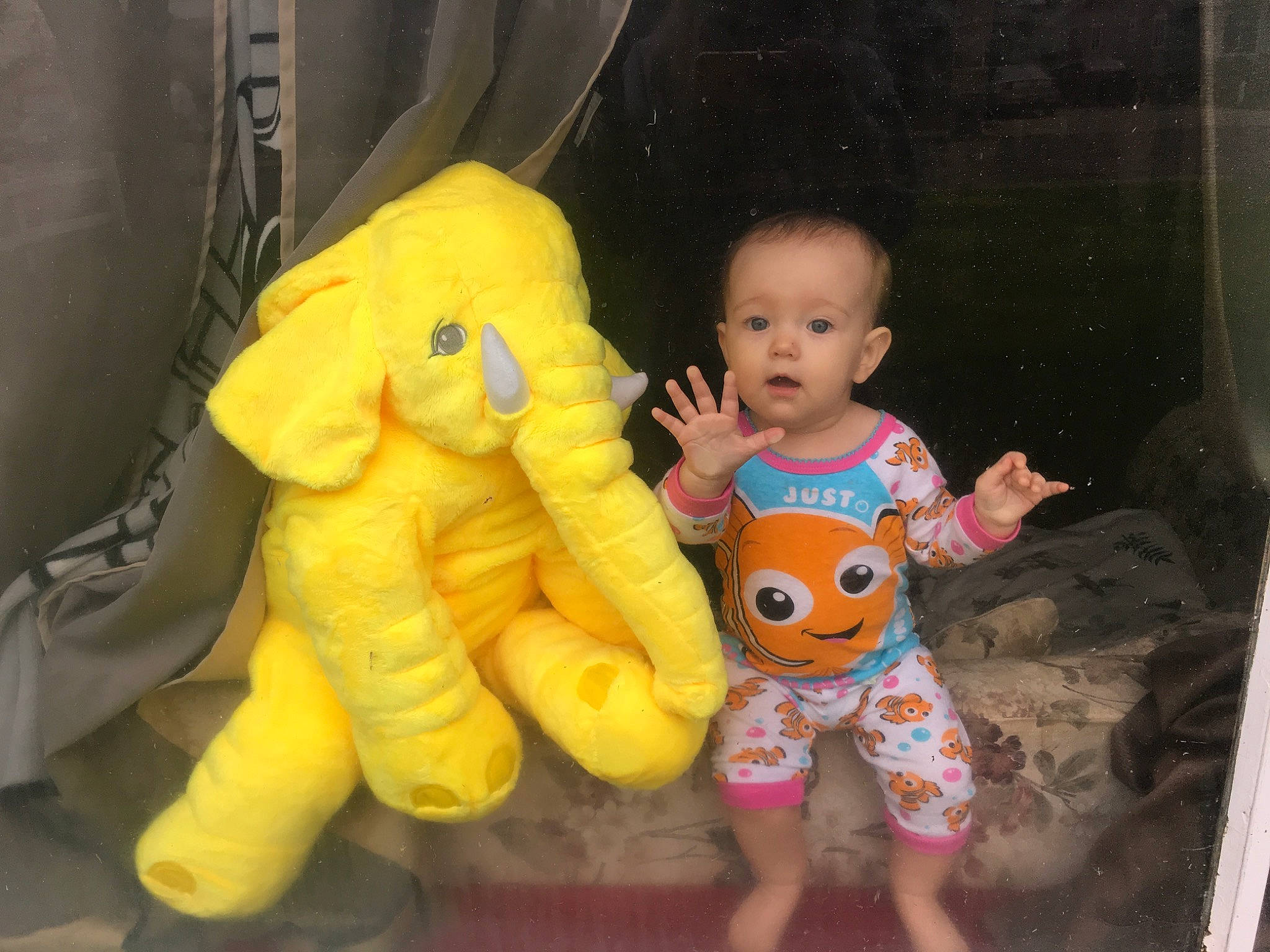 Loveah joined the competition — help win amazing prizes! child, person, play, plush, stuffed_toy, toddler, toy, yellow