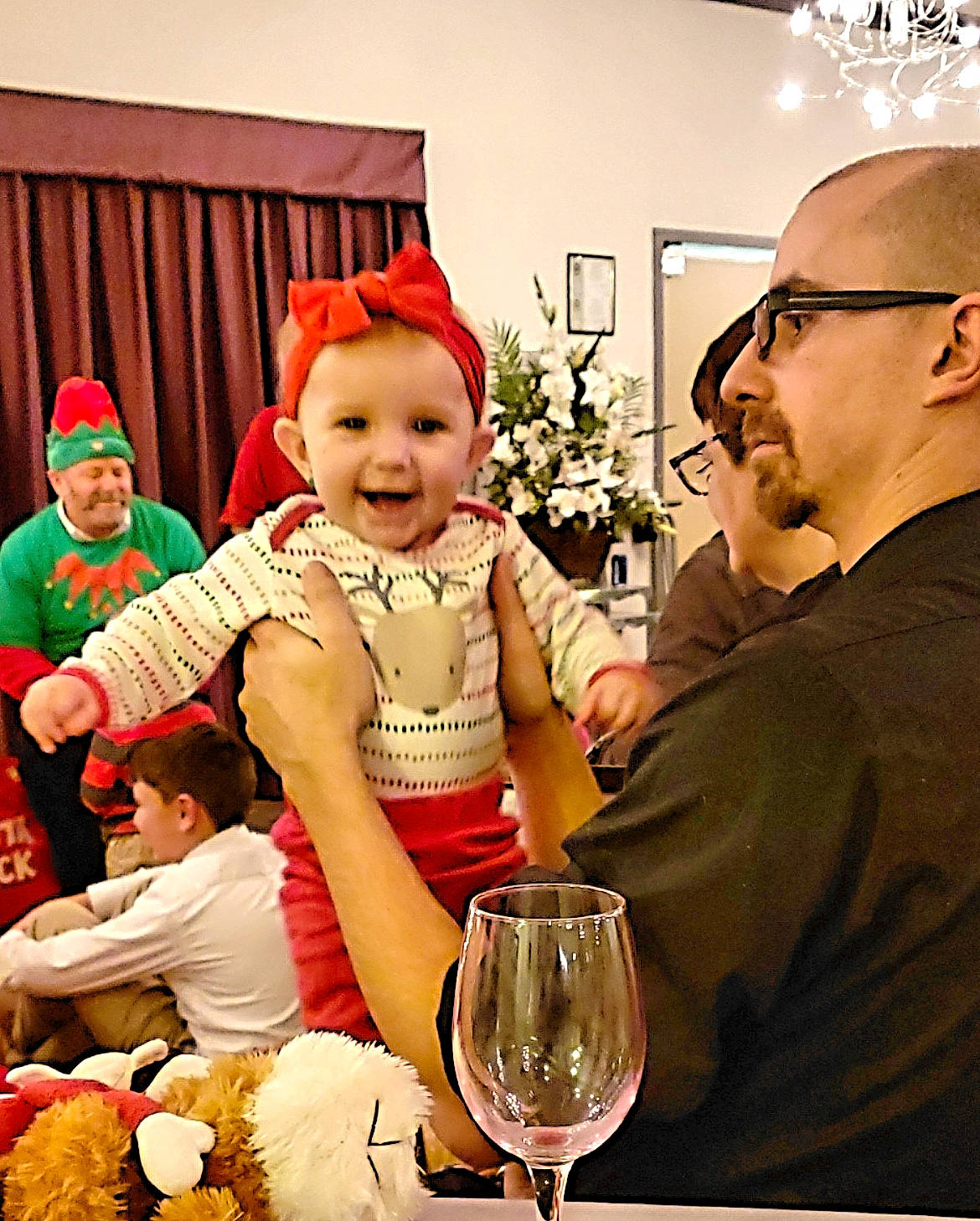 Jenevieve joined the competition — help win amazing prizes! child, drink, drinkware, event, glass, happy, headwear, joy, person, stemware, tableware, toddler, wine_glass