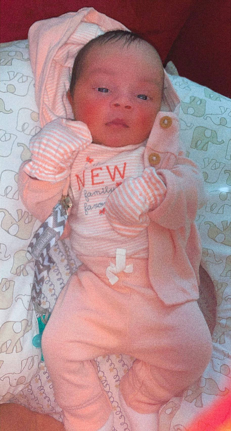 Keeley joined the competition — help win amazing prizes! arm, baby, baby_toddler_clothing, cheek, chin, dress, eye, eyebrow, face, hairstyle, hand, head, lip, mouth, neck, nose, person, pink, shoulder, skin