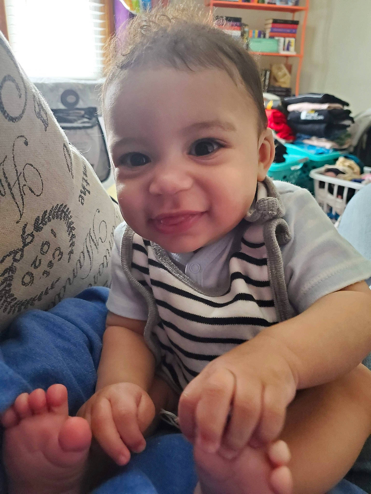 Cairo joined the competition — help win amazing prizes! arm, baby, baby_toddler_clothing, cheek, child, comfort, eye, face, finger, gesture, hand, happy, head, joy, nail, person, skin, sleeve, smile, thumb