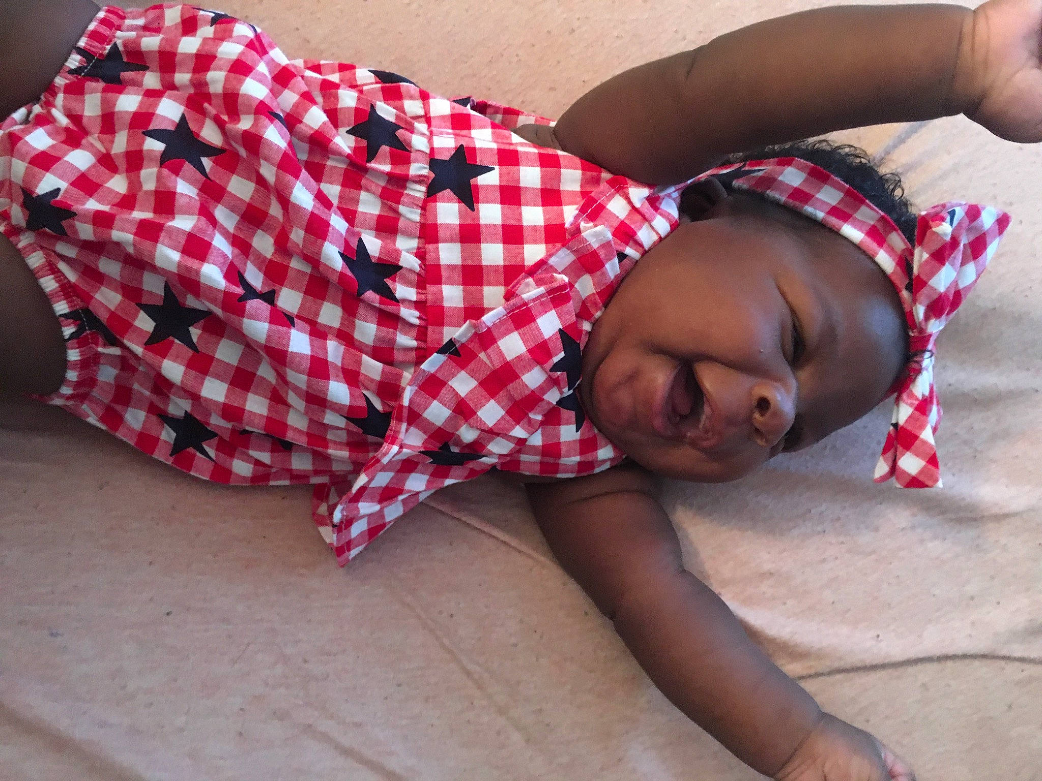 Jaya joined the competition — help win amazing prizes! baby, child, design, pattern, person, plaid, textile, toddler