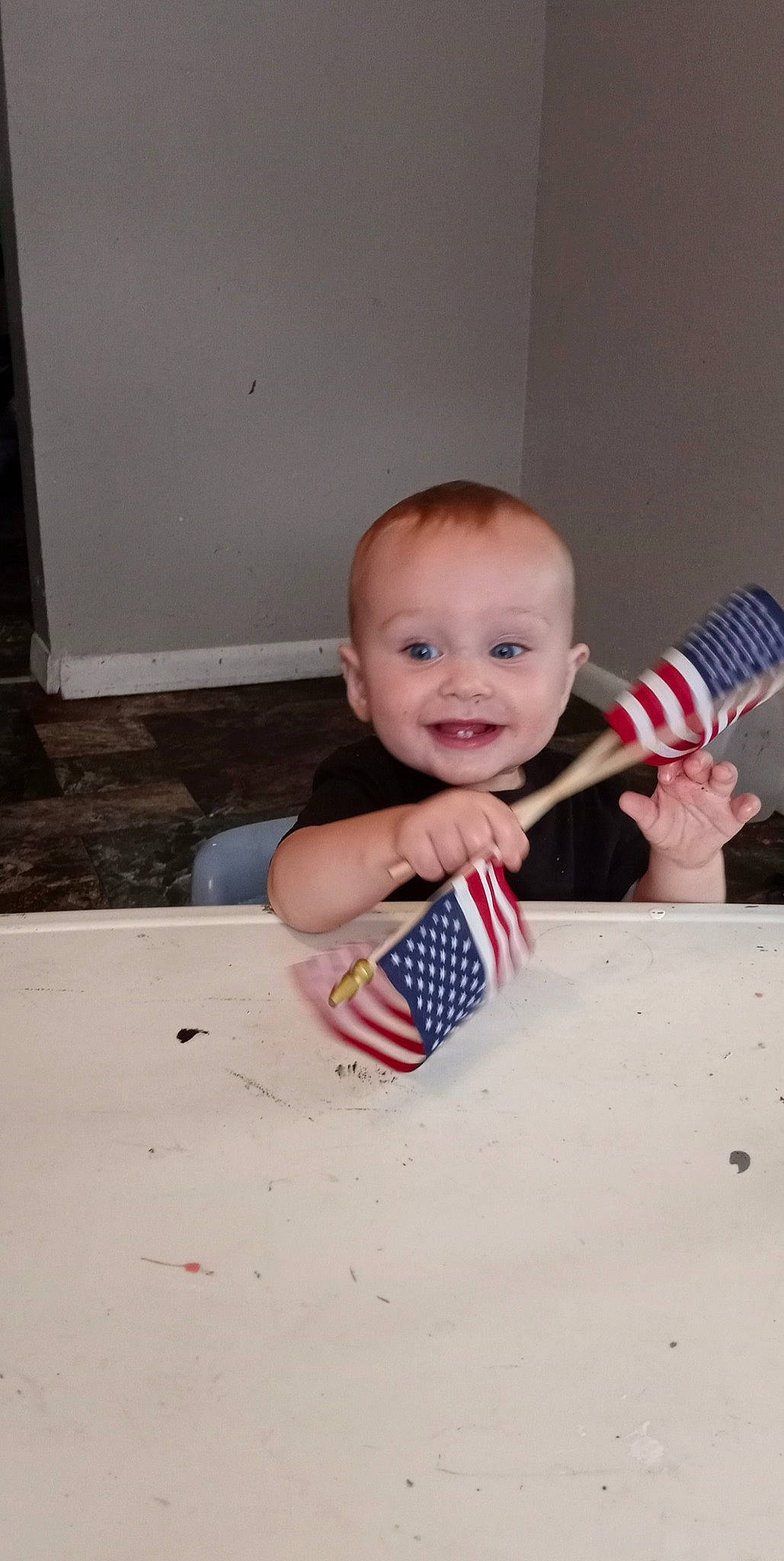 Ember Rain is registered to the contest to win money with this photo: baby, baby_toddler_clothing, cheek, child, event, eye, face, finger, flooring, fun, hair, hand, happy, head, joy, leg, nose, person, smile, thumb