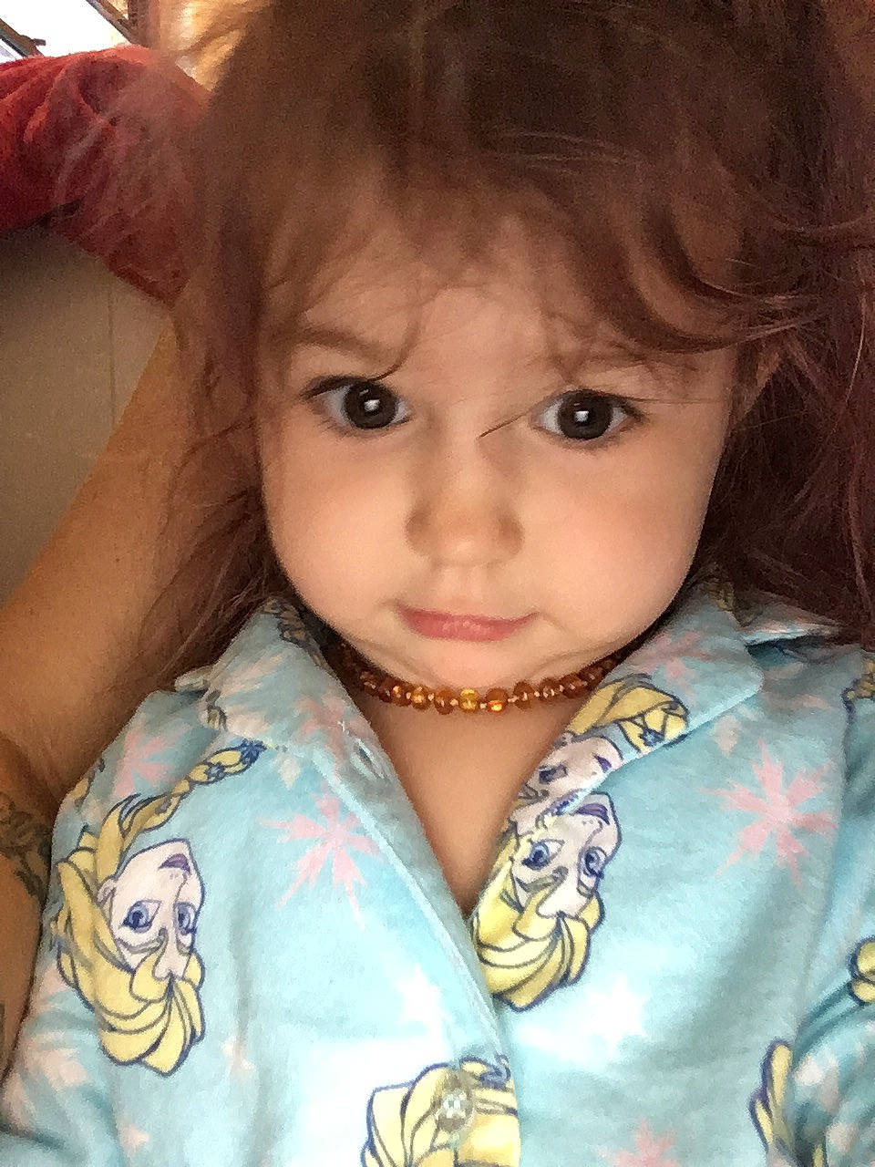 Hazel O is registered to the contest to win money with this photo: brown_hair, cheek, child, eye, eyebrow, face, forehead, hair, head, iris, lip, nose, person, skin, smile, toddler