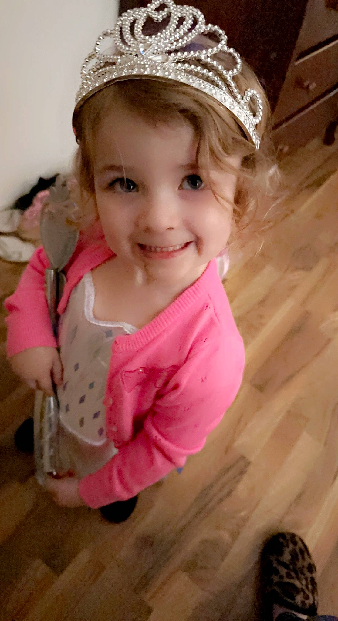 Jailynn is registered to the contest to win money with this photo: baby, baby_toddler_clothing, cap, child, eyebrow, face, fashion_accessory, flooring, fun, hair_accessory, happy, headband, headpiece, joy, magenta, pattern, person, pink, skin, sleeve