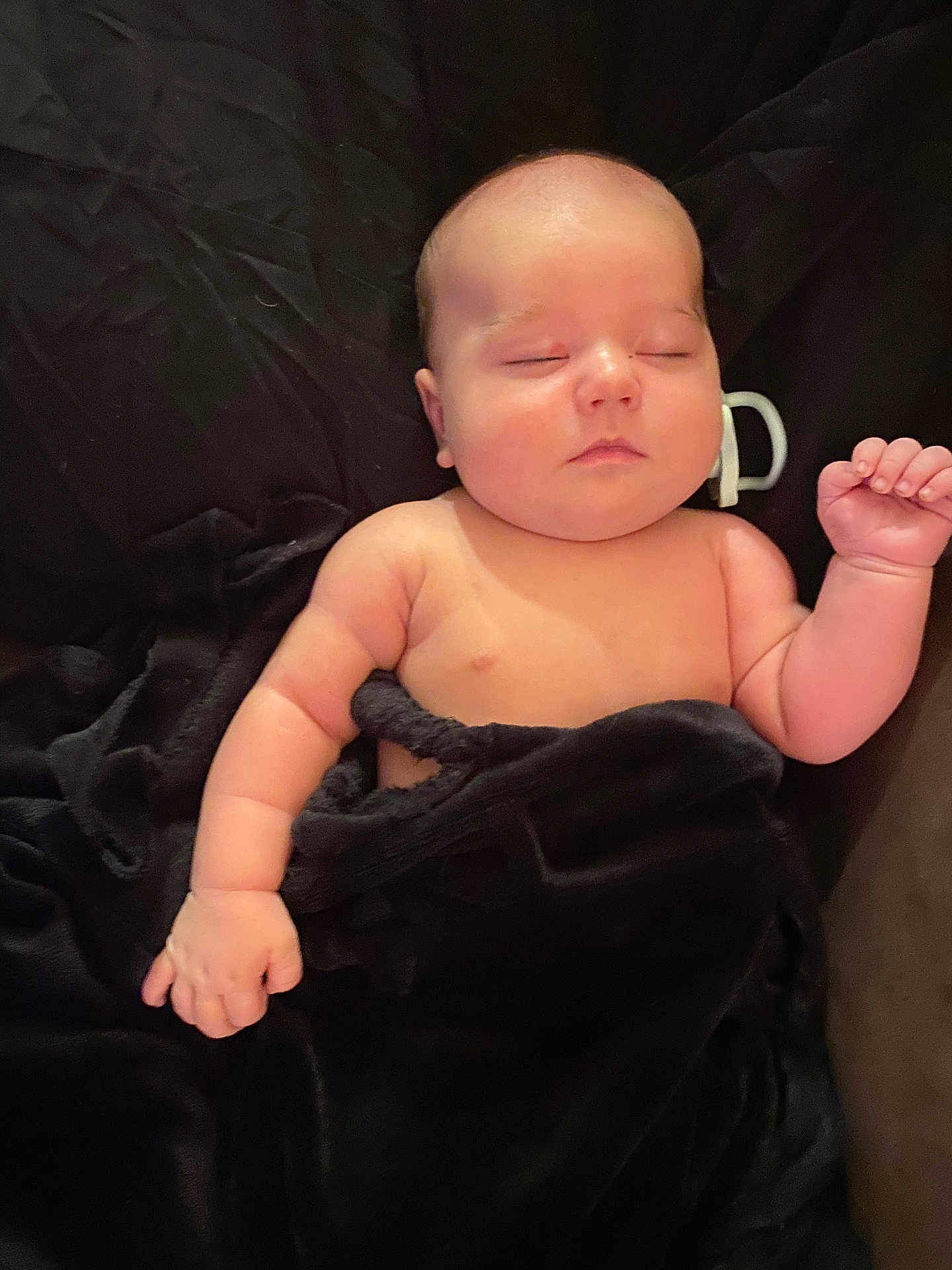 Exzavian Jr joined the competition — help win amazing prizes! accessories, baby, blanket, bodypart, clothing, dress, face, finger, glove, hand, head, jewelry, newborn, person, photography, portrait, sleeping, towel, velvet, wrist