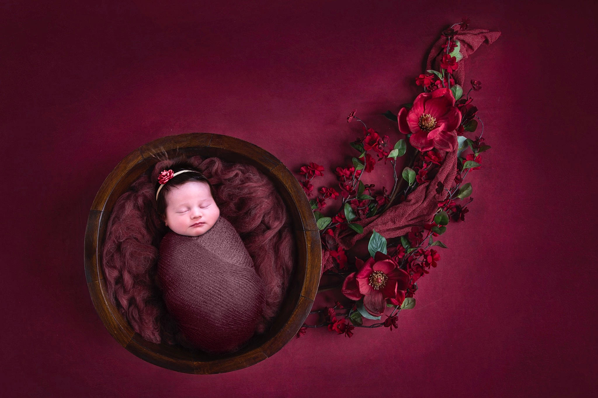 Macie is registered to the contest to win money with this photo: baby, carmine, circle, cut_flowers, darkness, fashion_accessory, flash_photography, magenta, pattern, person, petal, pink, plant, purple, room, rose, rose_family, rose_order, still_life_photography, twig