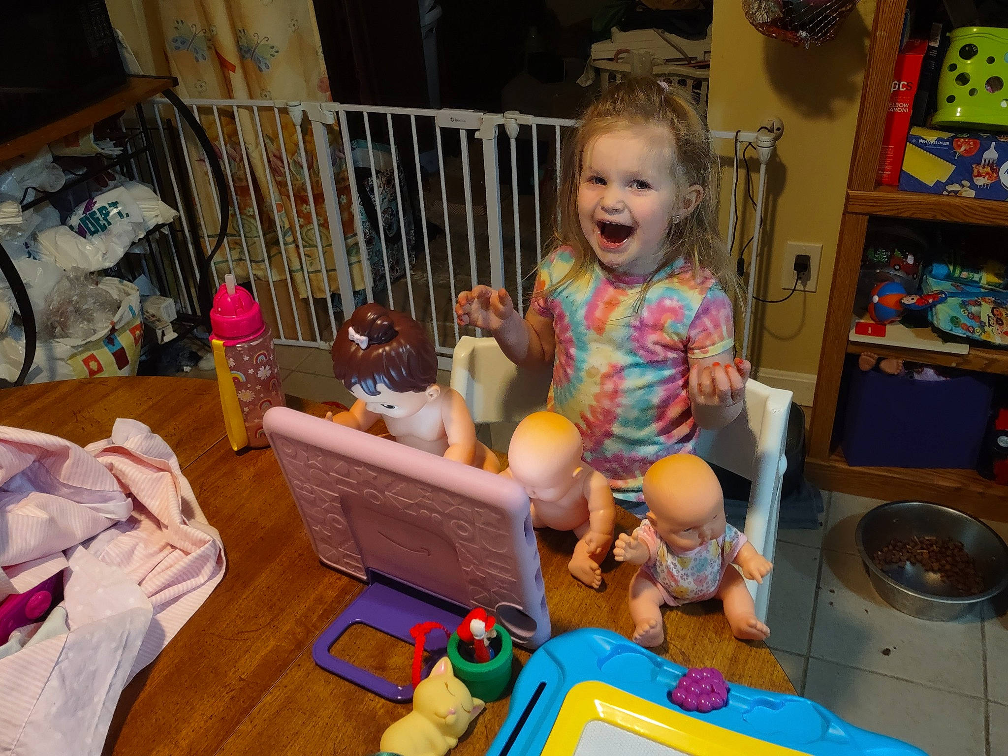 Auriel joined the competition — help win amazing prizes! baby, box, child, event, flooring, fun, home, house, leisure, party, person, play, product, room, shelf, sitting, smile, toddler, toy, vacation