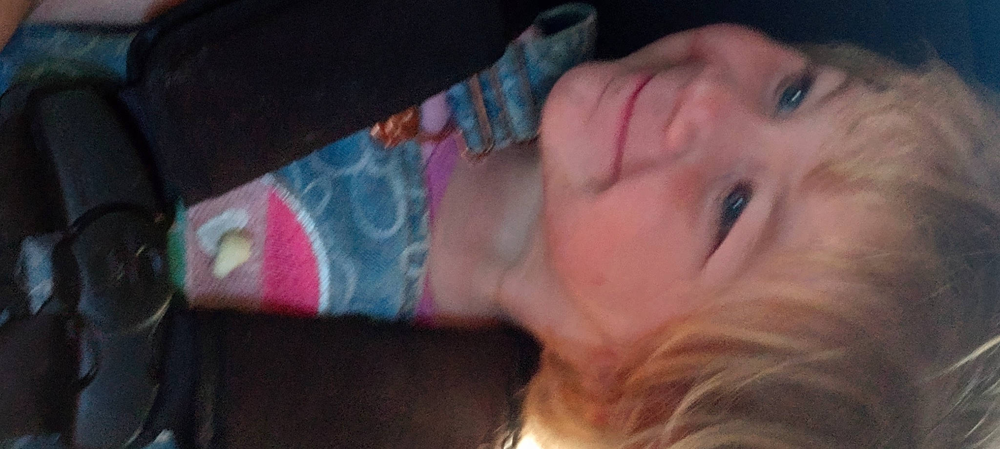 Madeline is registered to the contest to win money with this photo: arm, cheek, chin, ear, eyebrow, eyelash, finger, gesture, hand, head, human_body, jaw, joy, lip, mouth, nail, neck, nose, person, pink