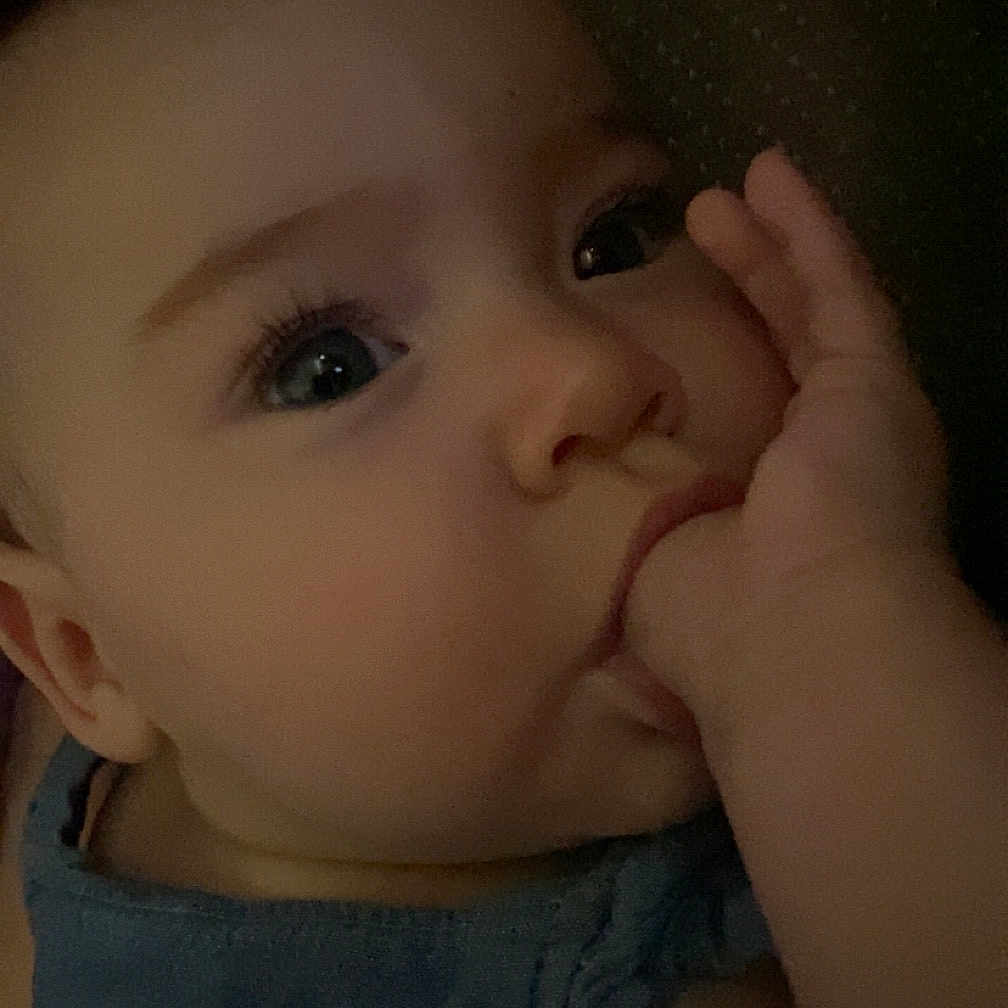 Brooklyn joined the competition — help win amazing prizes! arm, baby, bodypart, clothing, dress, ear, face, finger, frown, hand, happy, head, mouth, newborn, person, photography, portrait, sad, smile, wrist