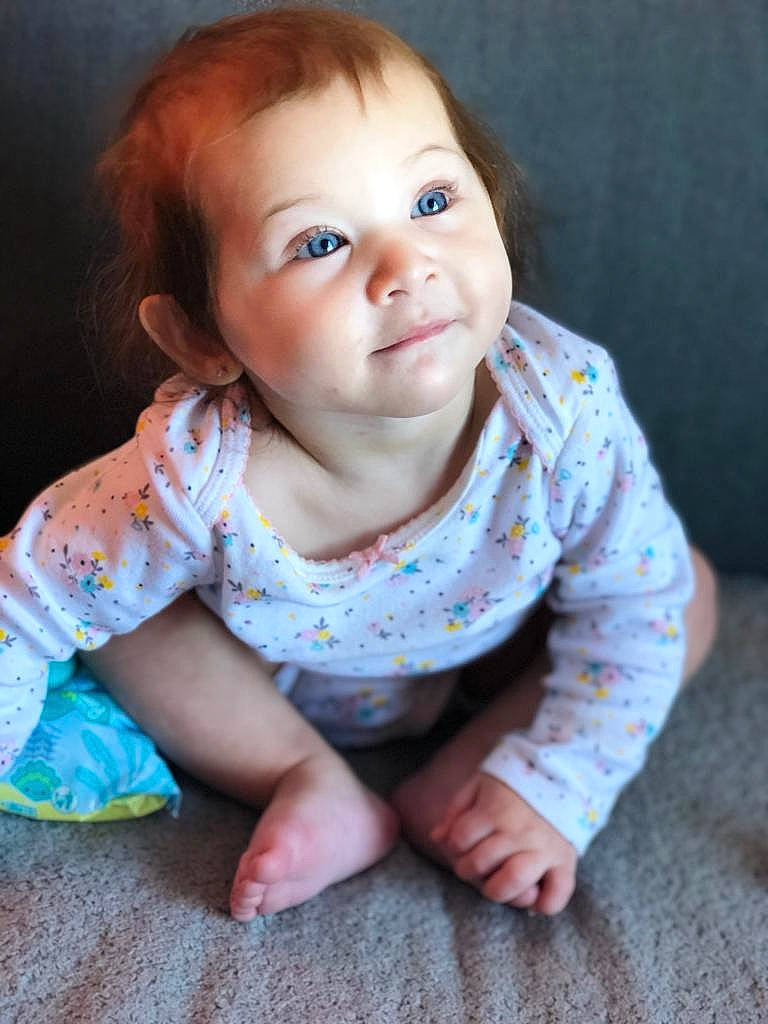 Kaitlynn joined the competition — help win amazing prizes! baby, beauty, cheek, child, chin, eye, face, facial_expression, flooring, head, iris, lip, nose, person, photography, portrait, portrait_photography, sitting, skin, smile