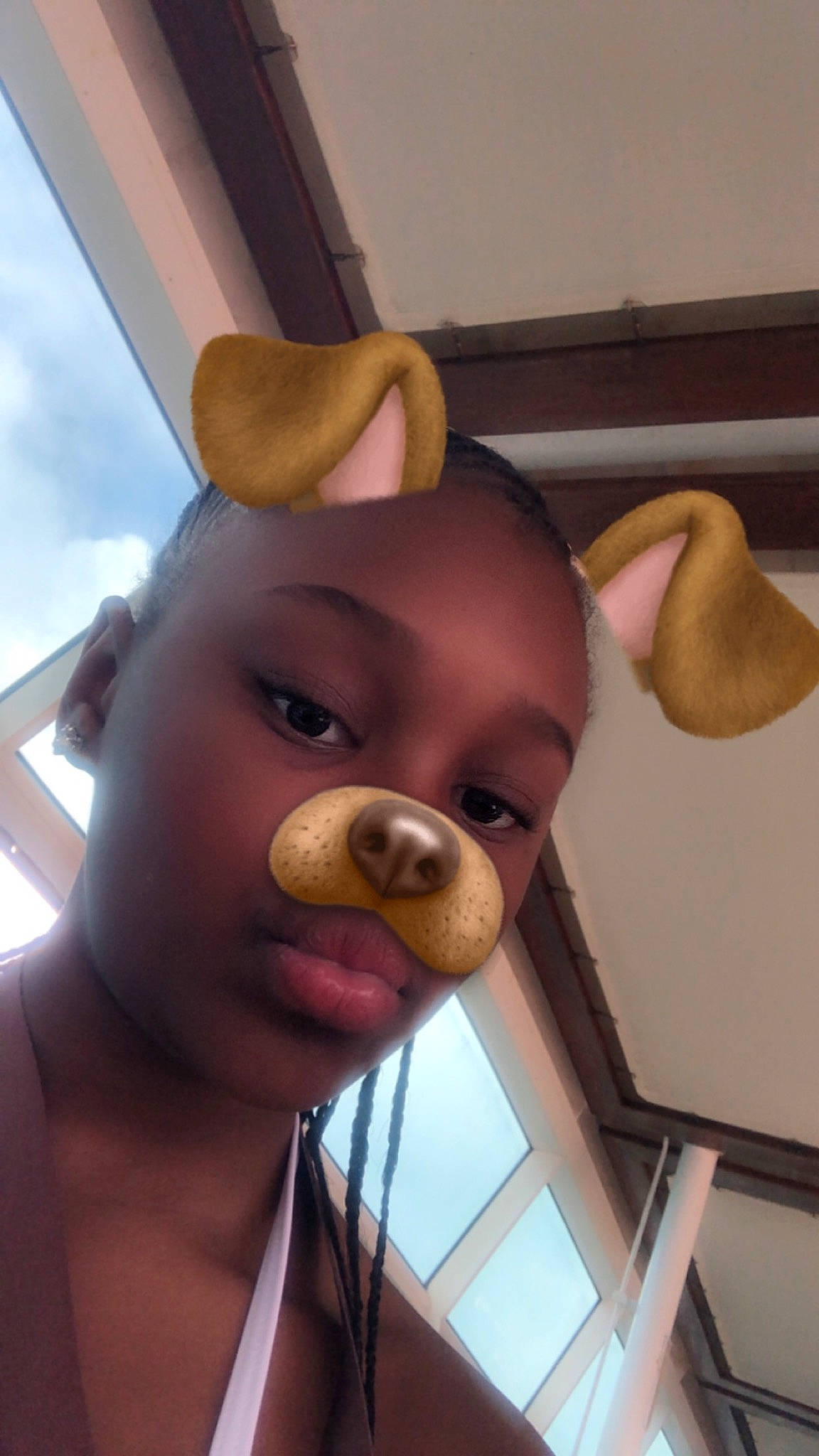 Aniya is registered to the contest to win money with this photo: ear, fawn, head, nose, person