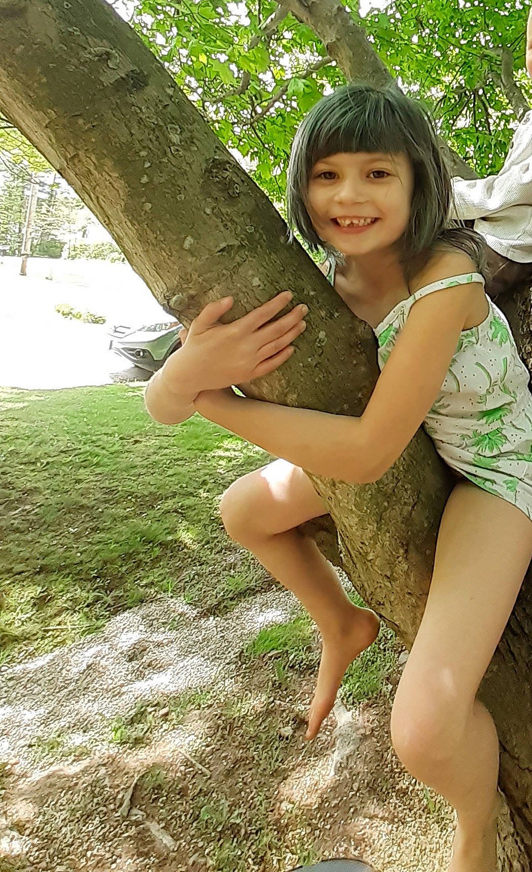 Aleecya joined the competition — help win amazing prizes! barefoot, face, finger, foot, grass, hand, happy, human_leg, joy, knee, leaf, leg, leisure, long_hair, people_in_nature, person, plant, skin, smile, thigh