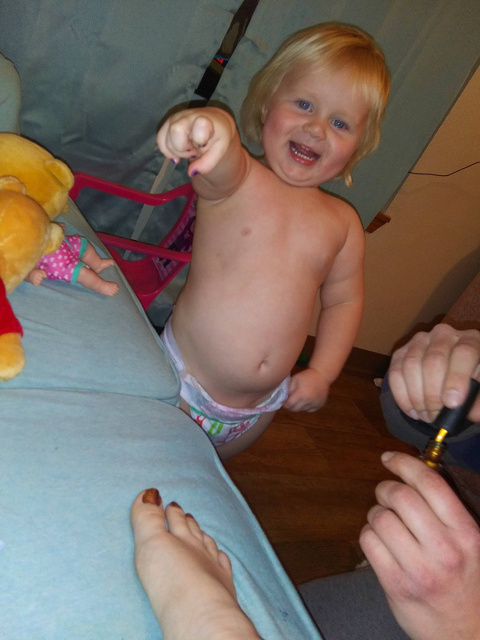 Eleanor joined the competition — help win amazing prizes! baby, child, finger, hand, leg, person, thumb, toddler, vacation