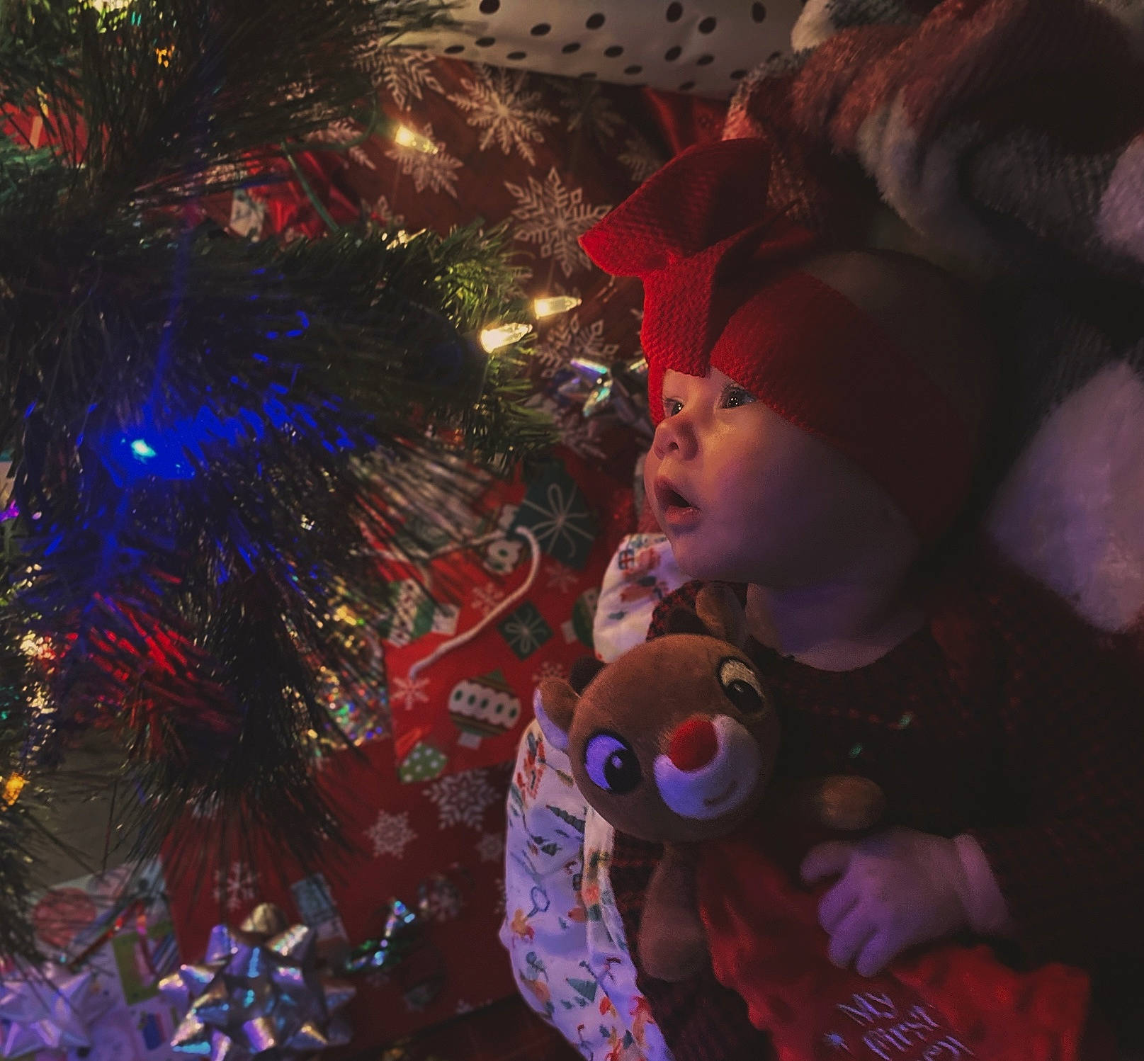 Claire joined the competition — help win amazing prizes! christmas, christmas_decoration, christmas_eve, christmas_ornament, christmas_tree, doll, event, evergreen, fun, happy, holiday, holiday_ornament, light, ornament, person, plant, purple, space, toy, tree