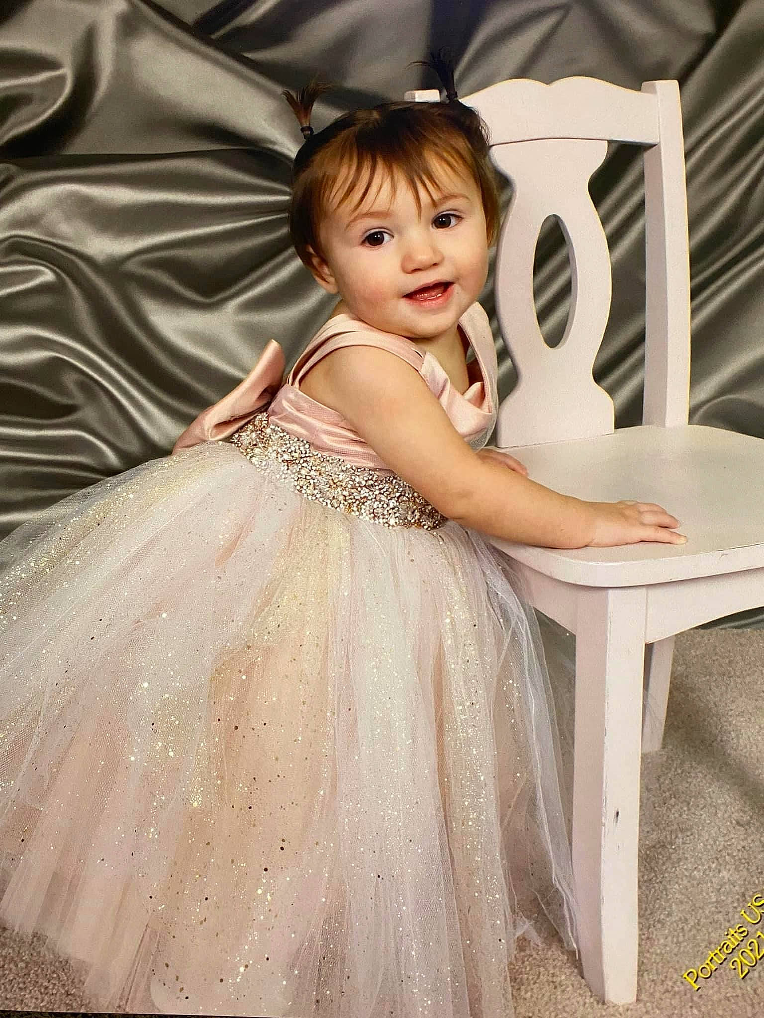 Alena is registered to the contest to win money with this photo: bridal_clothing, bridal_party_dress, clothing, day_dress, dress, eye, face, fashion_design, flash_photography, gown, hand, happy, human_body, iris, one_piece_garment, person, pink, shoulder, skin, smile