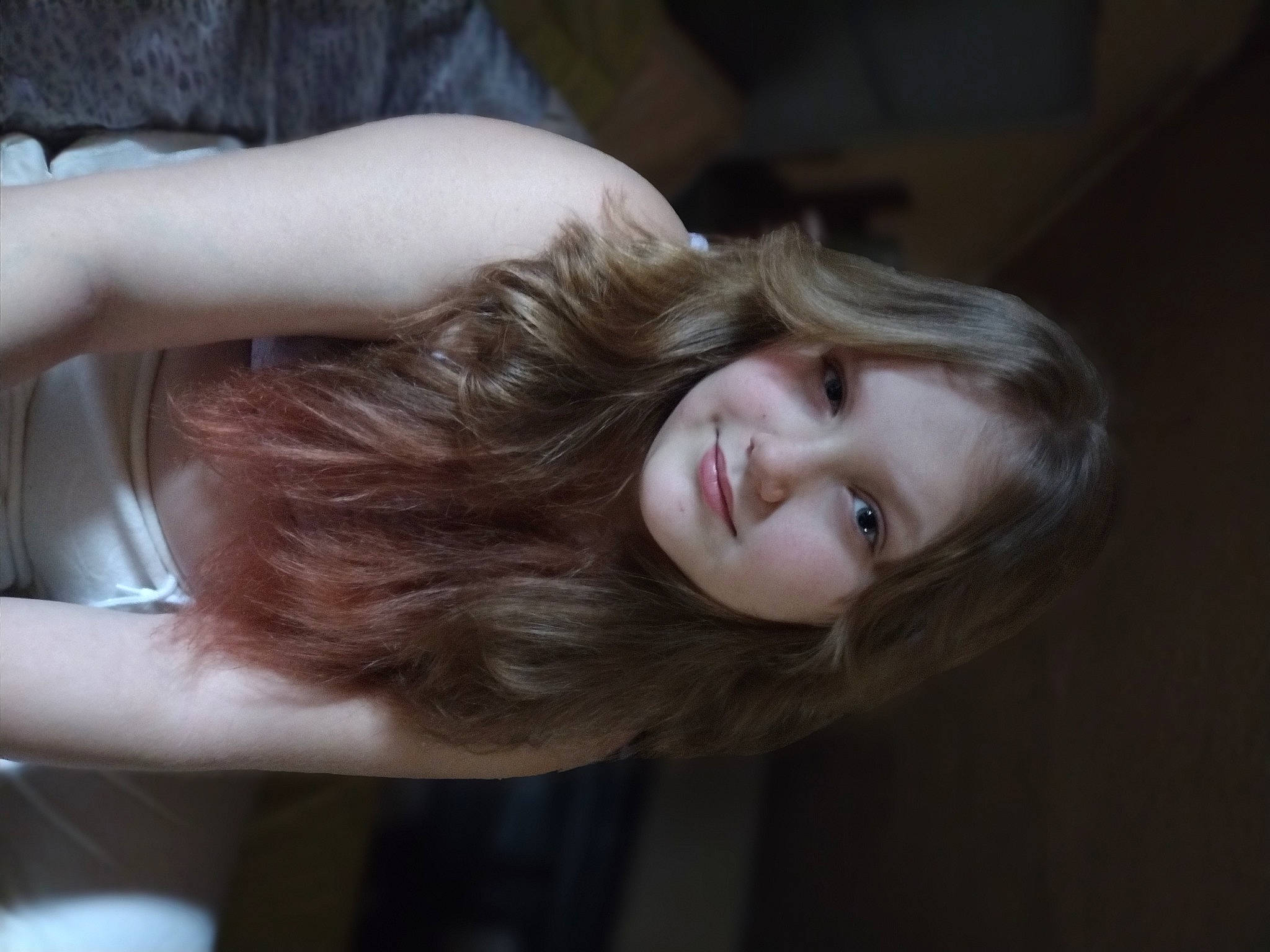 Jaidynn is registered to the contest to win money with this photo: blond, brown_hair, comfort, darkness, elbow, eyelash, flash_photography, fun, hair, happy, human_leg, joy, layered_hair, lip, long_hair, person, portrait_photography, sitting, smile, thigh