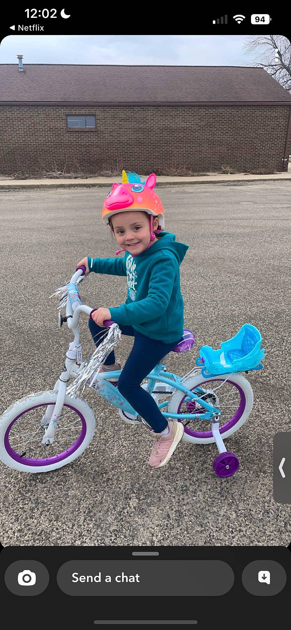 Ensley joined the competition — help win amazing prizes! automotive_tire, bicycle, bicycle_accessory, bicycle_fork, bicycle_frame, bicycle_handlebar, bicycle_part, bicycle_tire, bicycle_wheel, bicycles_equipment_and_supplies, headwear, helmet, joy, land_vehicle, mode_of_transport, outdoor_recreation, person, pink, purple, smile