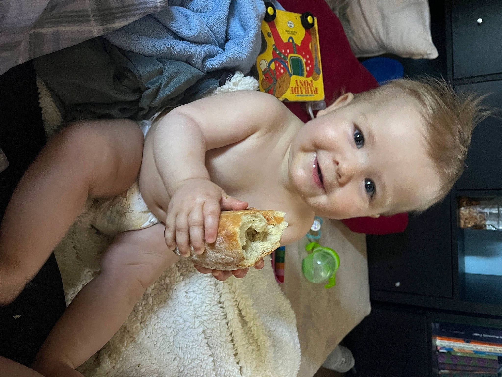 Daisey joined the competition — help win amazing prizes! baby, bathing, cheek, chest, child, dress, finger, food, food_craving, fun, hand, happy, iris, joy, mouth, nose, person, skin, smile, tableware