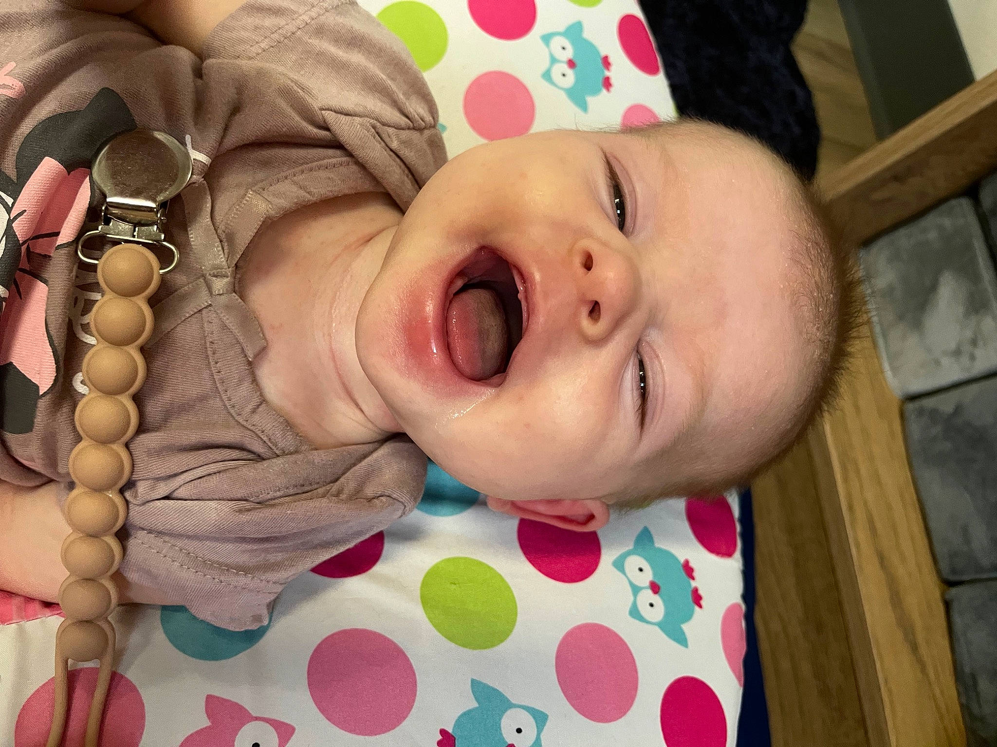 Remi joined the competition — help win amazing prizes! baby, baby_products, baby_sleeping, baby_toddler_clothing, cheek, child, comfort, eyelash, facial_expression, happy, lip, mouth, nose, pattern, person, pink, skin, sleeve, smile, textile