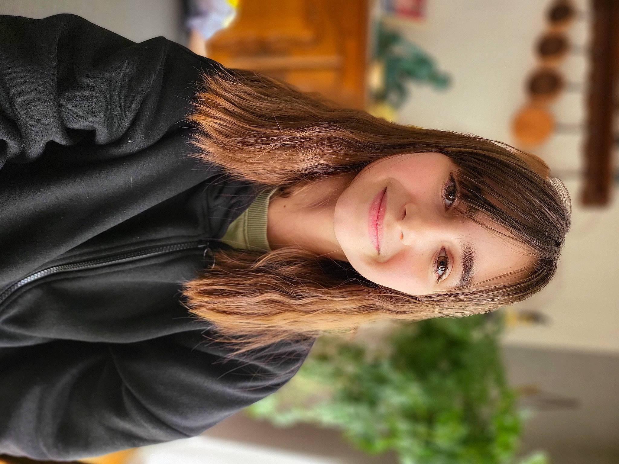 Lylou a rejoint le concours — aidez-le/la à gagner de superbes lots ! black_hair, brown_hair, chin, flash_photography, formal_wear, fun, grass, happy, joy, layered_hair, lip, long_hair, people_in_nature, person, plant, portrait_photography, sitting, skin, sleeve, smile