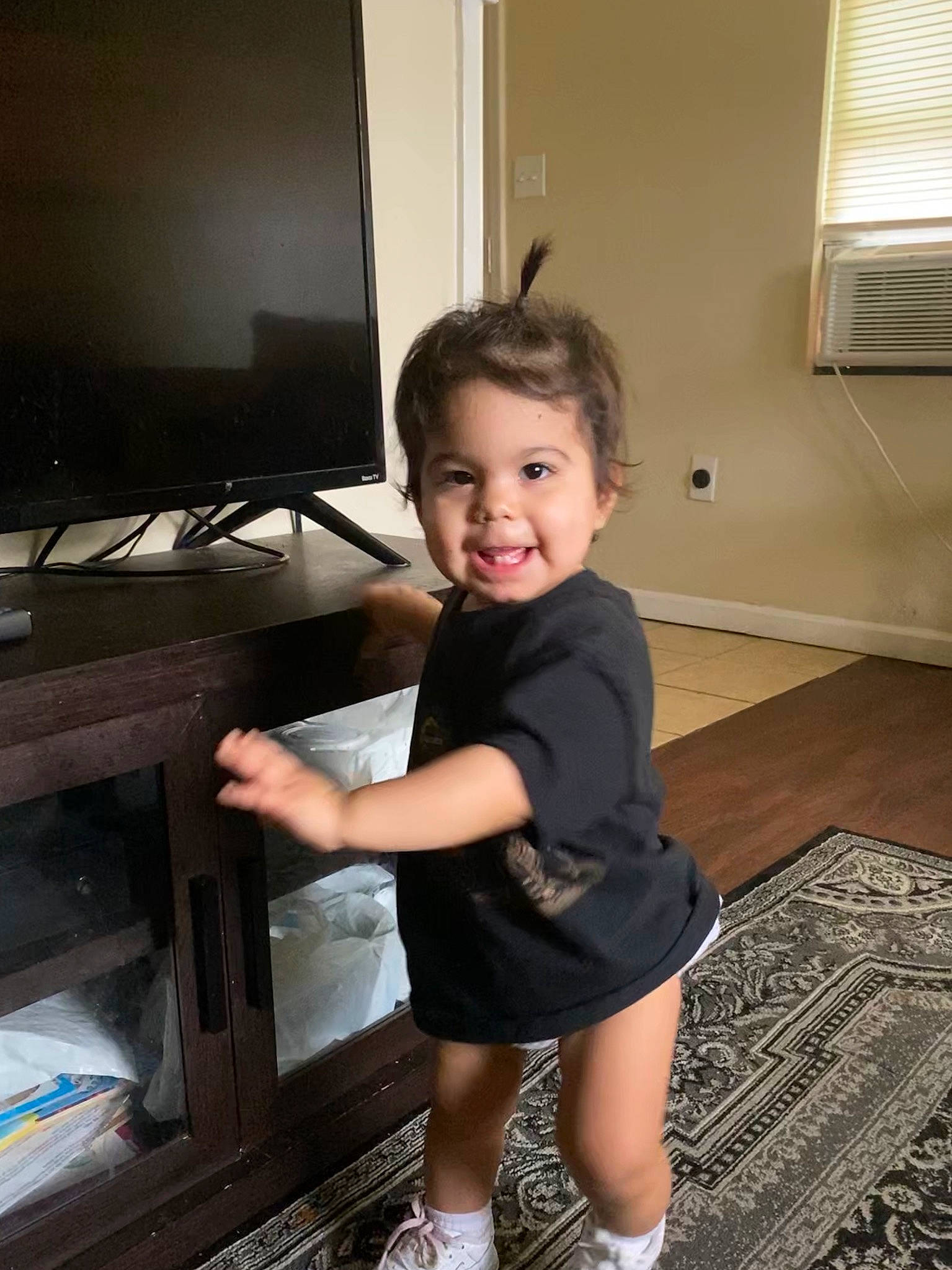 Aveah joined the competition — help win amazing prizes! child, joy, leg, person, smile, standing, toddler