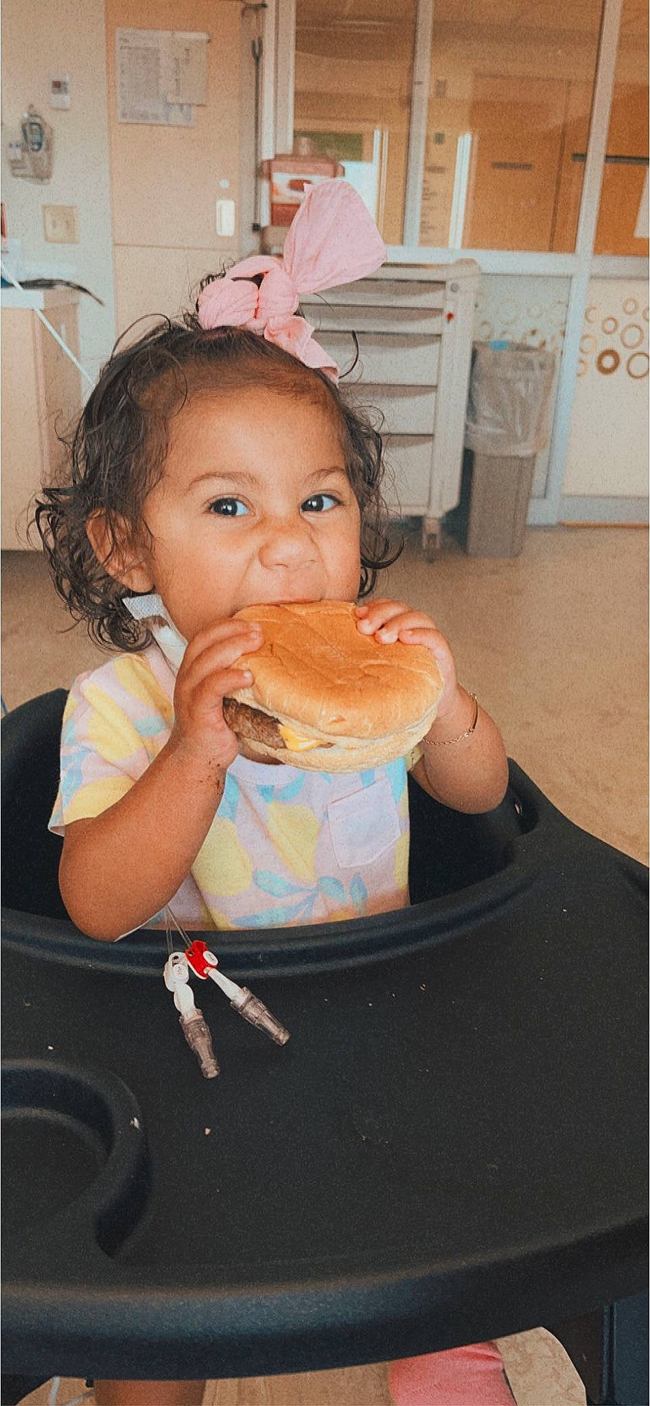 Khalani is registered to the contest to win money with this photo: baked_goods, baking, cake, chair, child, cooking, cuisine, dessert, dish, doughnut, face, food, food_craving, hat, ingredient, pastry, person, plate, sweetness, tableware