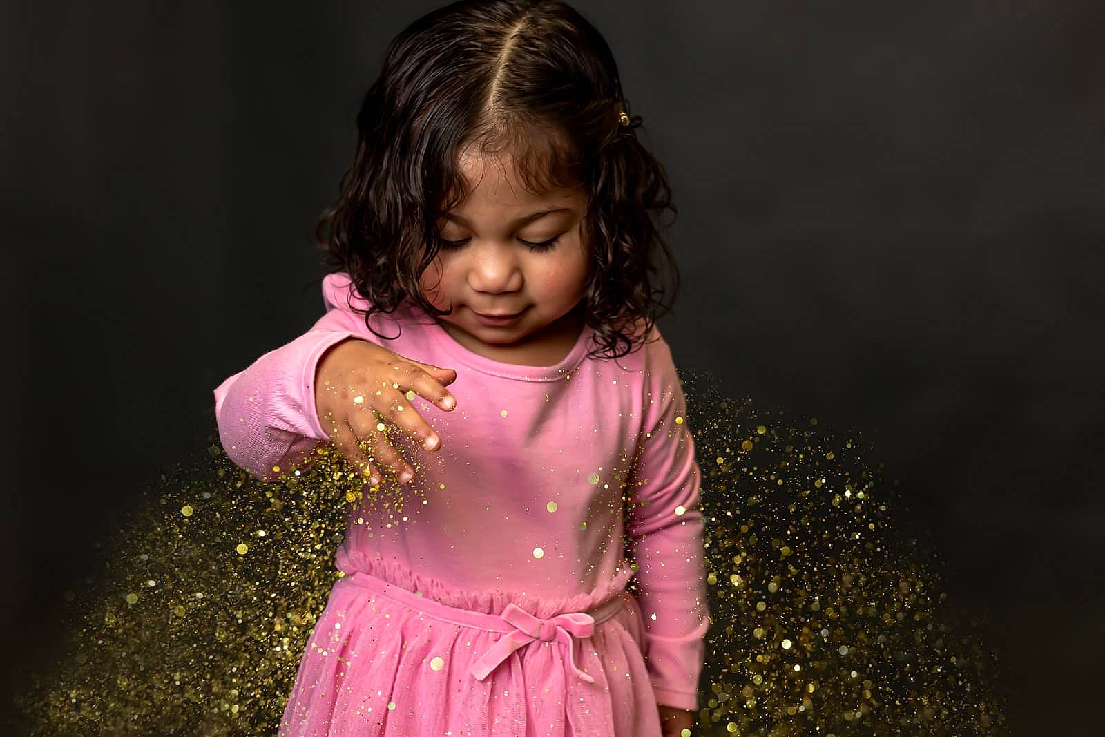 Khalani joined the competition — help win amazing prizes! baby_toddler_clothing, beauty, day_dress, dress, embellishment, fashion_design, flash_photography, fun, gesture, hair, hairstyle, happy, magenta, one_piece_garment, people_in_nature, person, pink, purple, sleeve, toddler