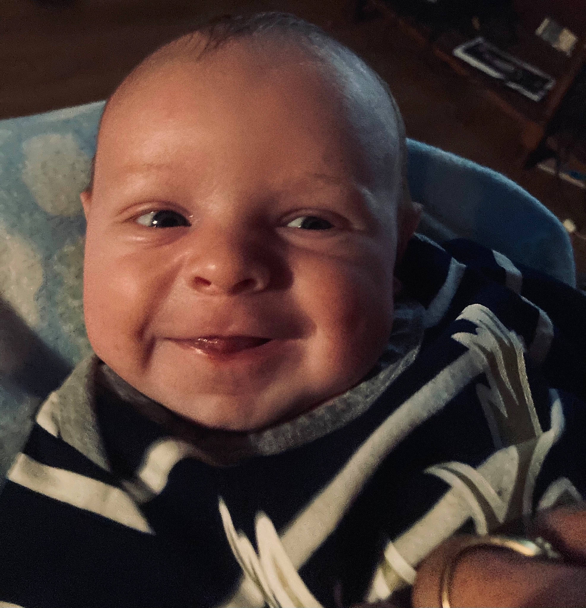 Douglas is registered to the contest to win money with this photo: baby, baby_toddler_clothing, cheek, chin, comfort, cool, ear, eyebrow, forehead, happy, human, iris, jaw, joy, lip, mouth, nose, person, selfie, skin