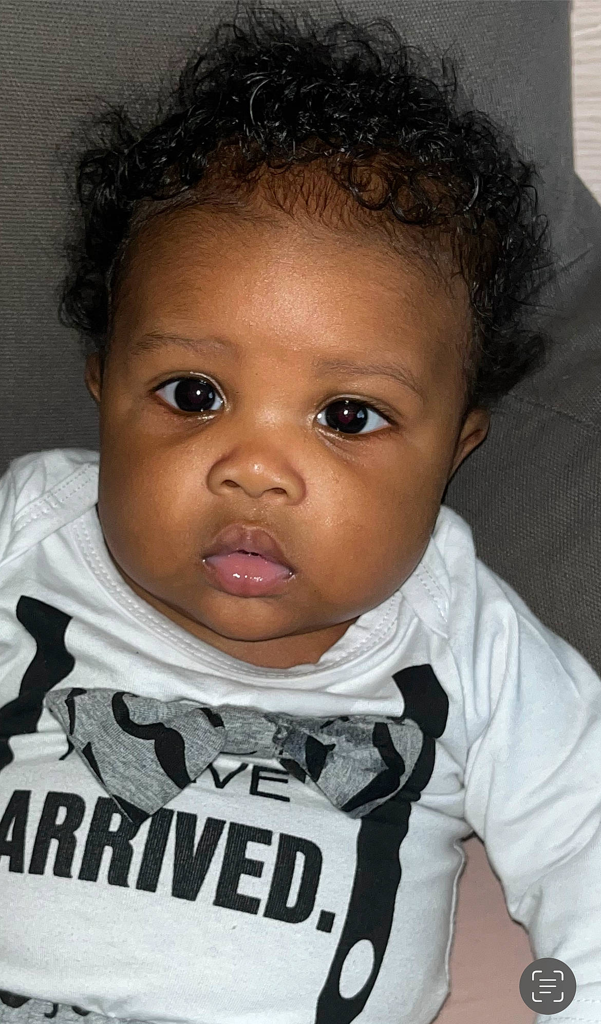 Grayson joined the competition — help win amazing prizes! black, black_hair, cheek, eye, eyebrow, eyelash, flash_photography, forehead, hair, happy, iris, jaw, lip, mouth, no_expression, nose, person, skin, sleeve, t_shirt