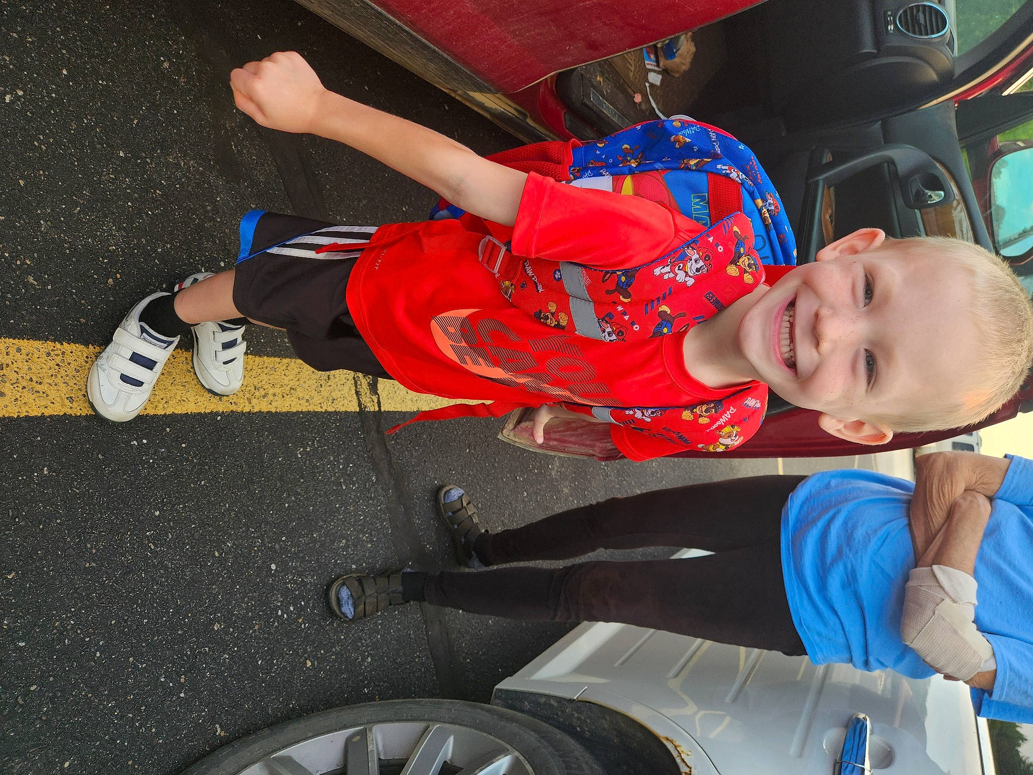 Oliver joined the competition — help win amazing prizes! auto_part, automotive_design, automotive_exterior, automotive_tire, automotive_wheel_system, baby_toddler_clothing, blue, bumper, electric_blue, fun, joy, motor_vehicle, person, rolling, smile, synthetic_rubber, tire, toddler, vehicle, vehicle_door