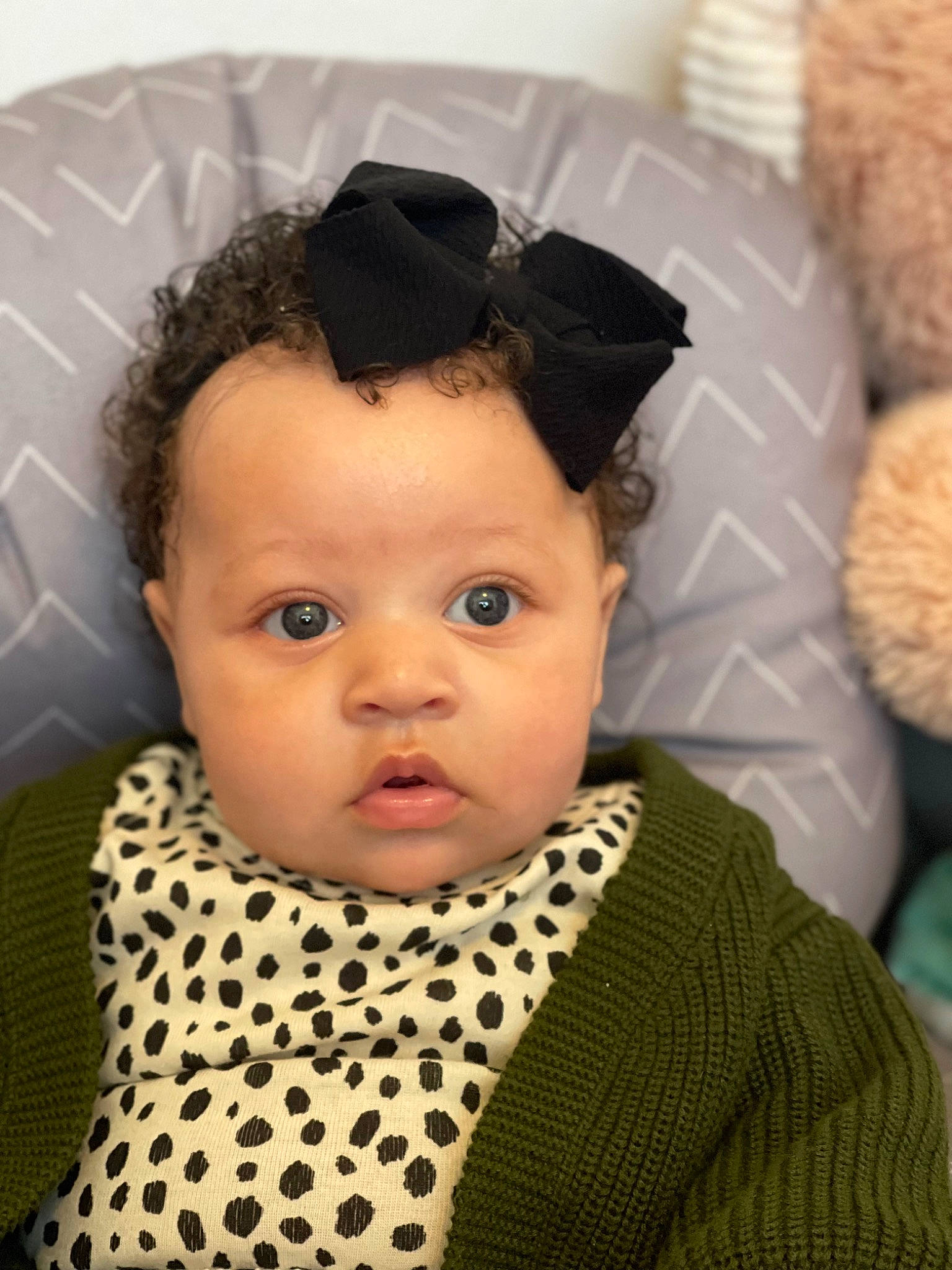 Leighton is registered to the contest to win money with this photo: baby, baby_toddler_clothing, cap, cheek, child, chin, costume_hat, dress, eyebrow, eyelash, fashion_accessory, happy, hat, iris, lip, mammal, neck, nose, person, sleeve