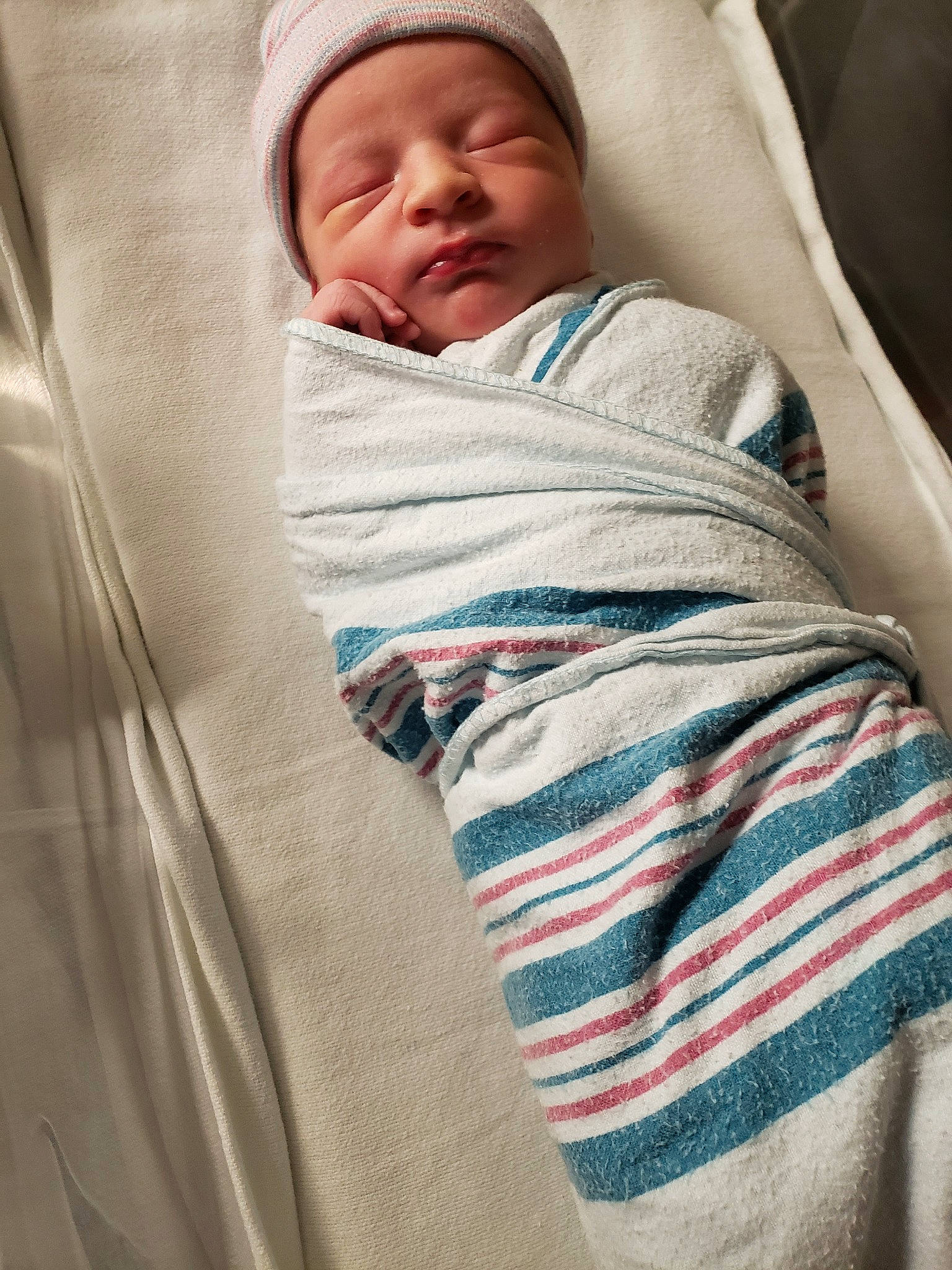 Kara is registered to the contest to win money with this photo: baby, baby_sleeping, bedding, bedtime, blanket, child, comfort, linens, nap, person, product, skin, sleep, textile, toddler