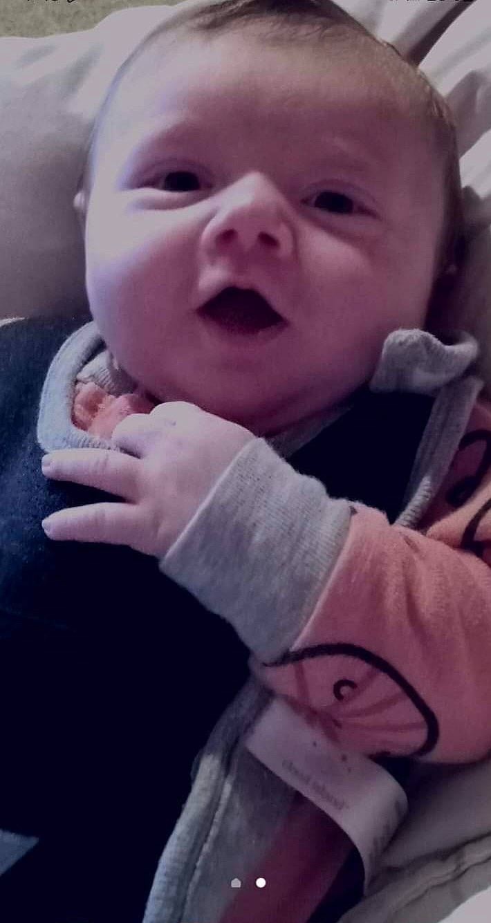 Brooklynn joined the competition — help win amazing prizes! baby, baby_toddler_clothing, cheek, comfort, cool, eye, facial_expression, finger, gesture, happy, head, lip, mouth, nose, person, pink, skin, sleeve, smile, thumb