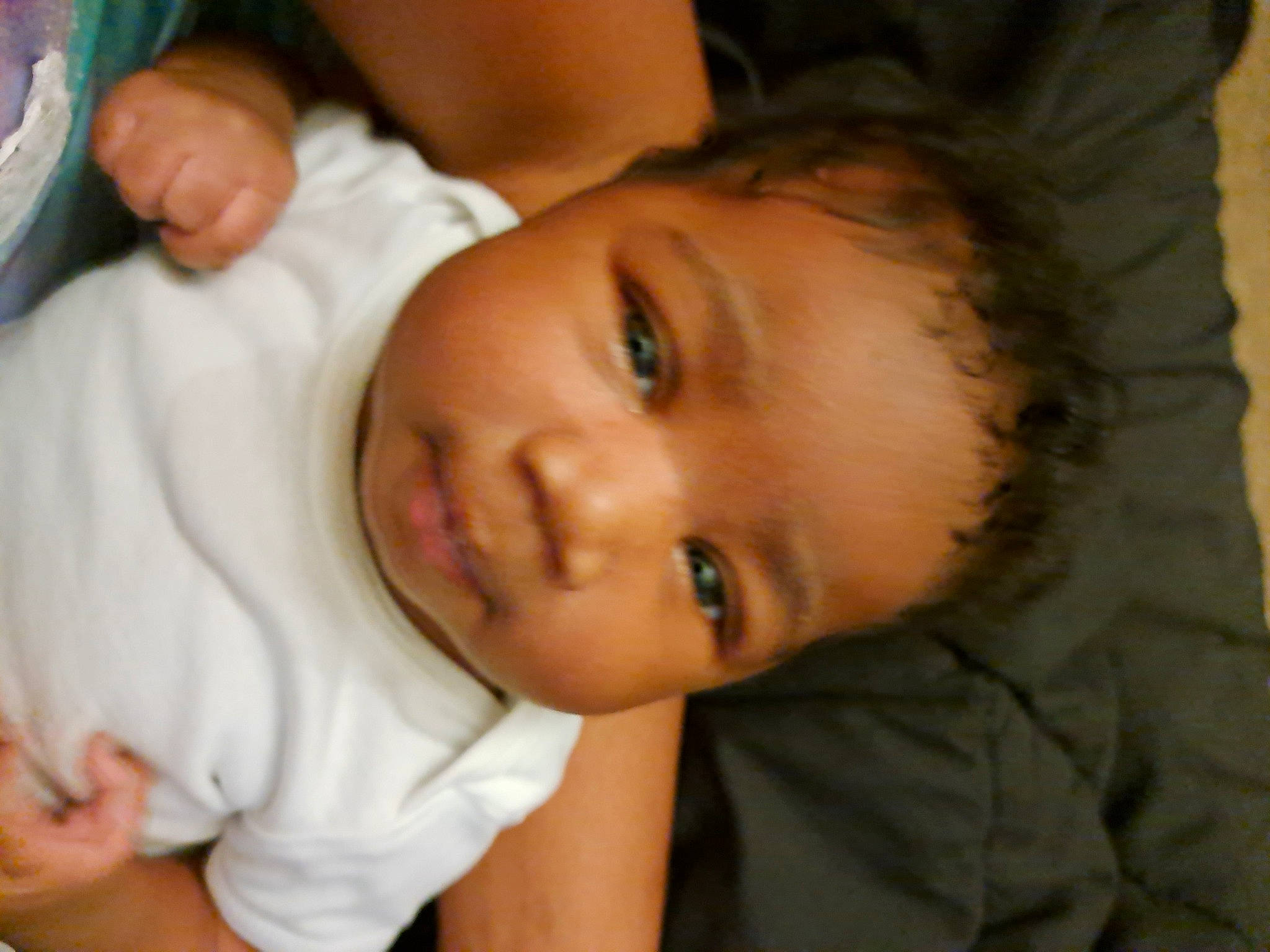 Journee is registered to the contest to win money with this photo: baby, baby_toddler_clothing, cheek, child, comfort, ear, eyebrow, eyelash, finger, forehead, happy, iris, lip, mouth, nose, person, skin, sleeve, smile, thumb